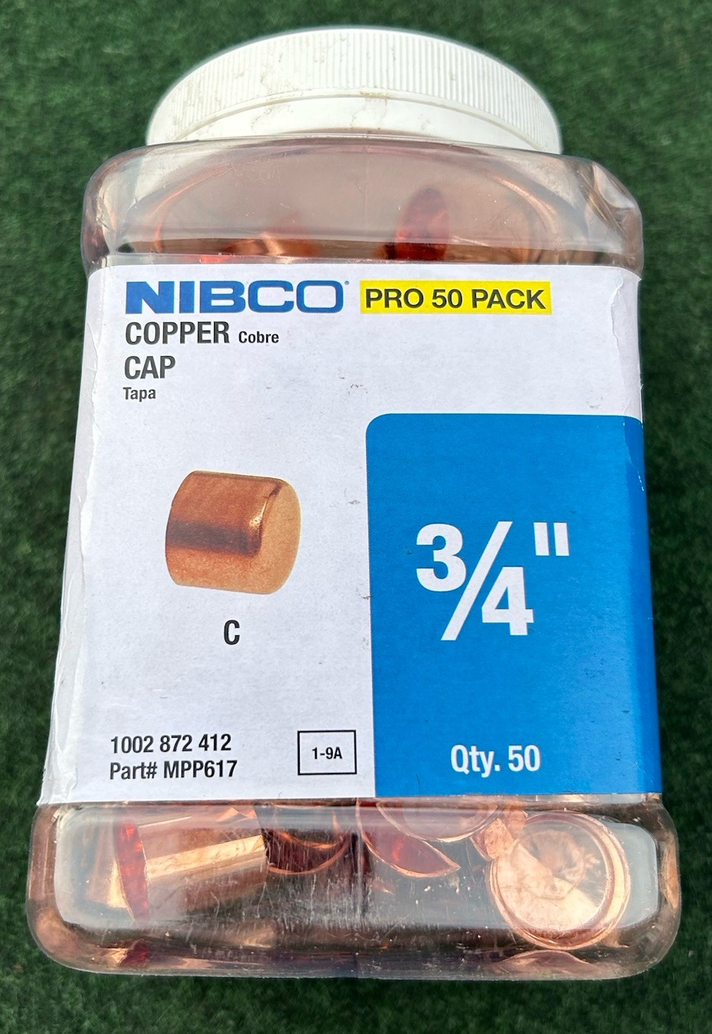 Nibco 3/4 in. x 3/4 in. Copper Tube Cap Fitting Pro Pack (50-Pack)