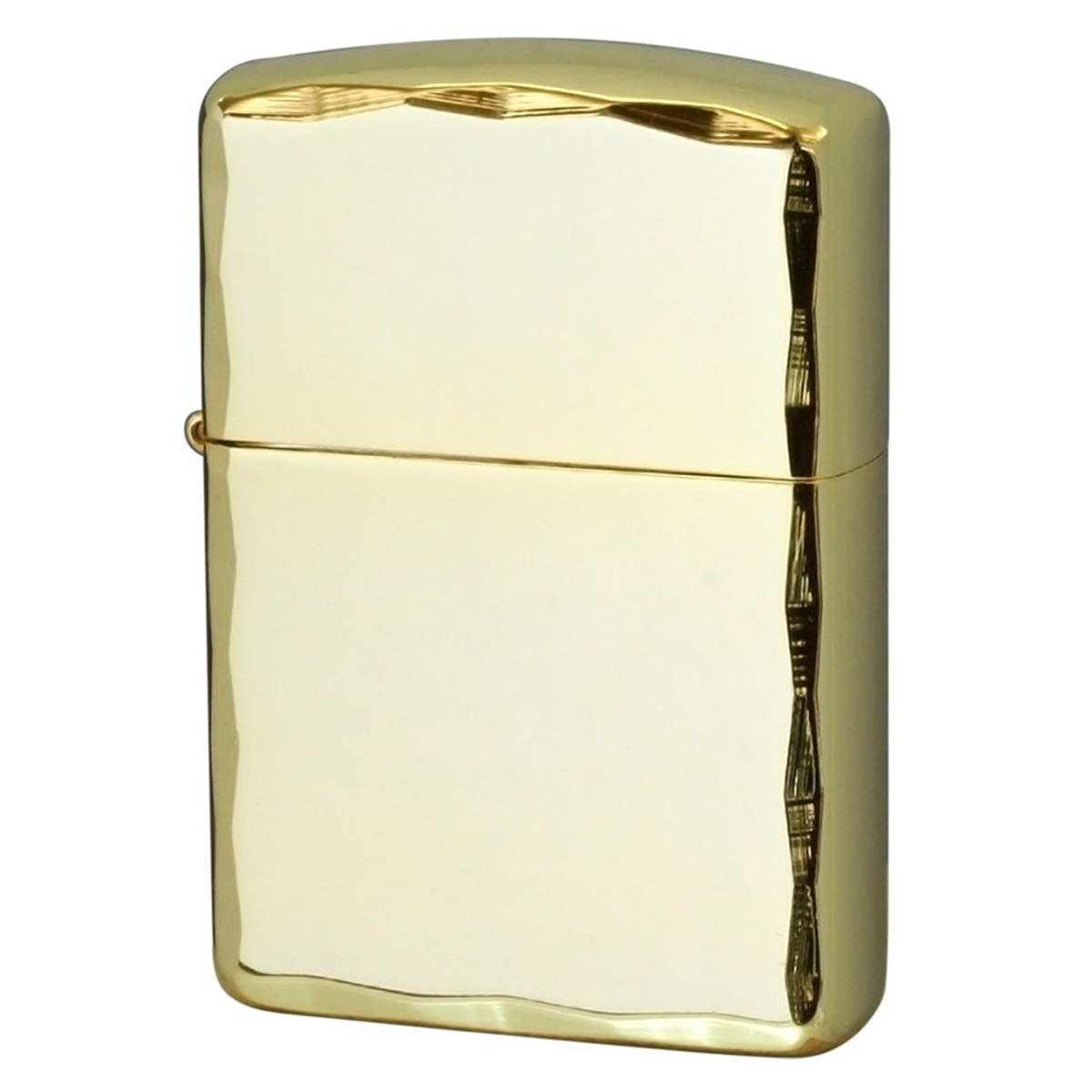 Zippo Lighter Armor Shine Ray Hand Carved Gold Plated Used