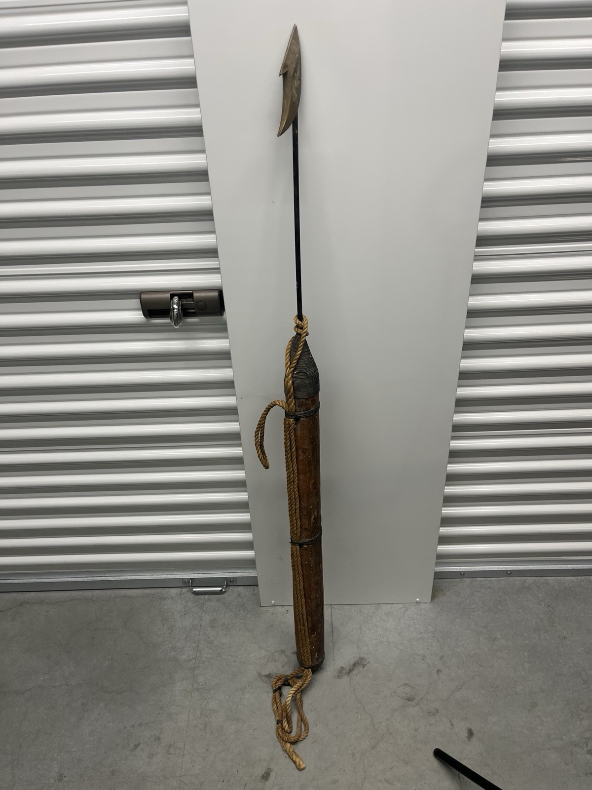 Vintage Whaling Whale Wood Harpoon Spear Nautical Decor