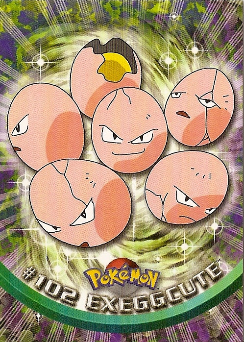 Exeggcute 102 - Topps Pokemon Series 2 NM