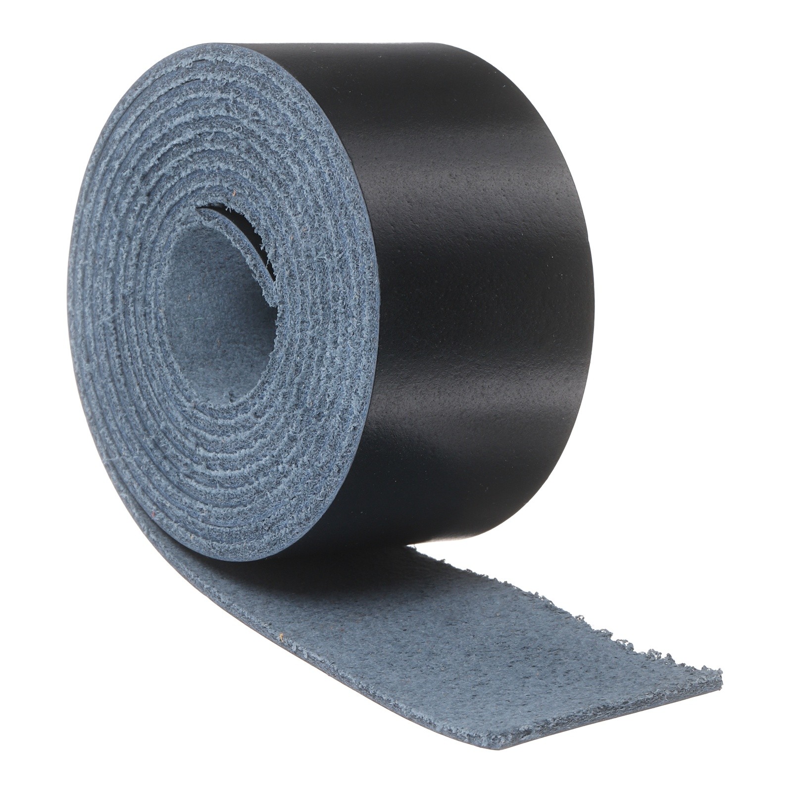 Full Grain Leather Strap, 1.2 Inches Wide x 53 Inches Long,Navy Blue