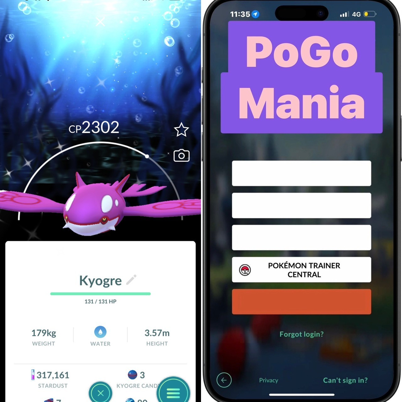 Shiny Kyogre✨Sapphire Version Special Background✨mini PTC 20k✨(read description)