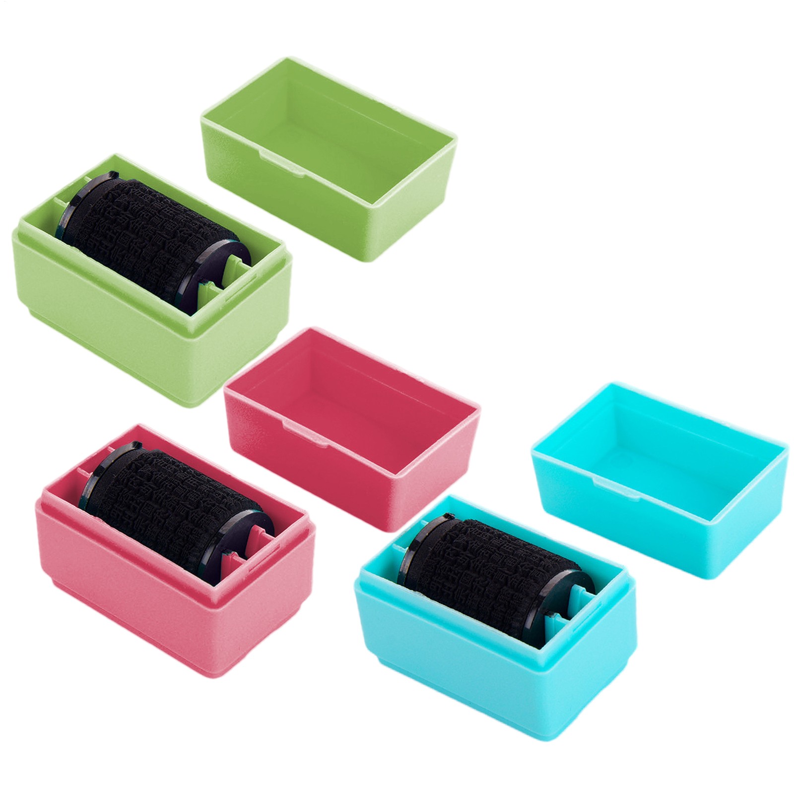 2pcs Roller Glitch Confidential Stamp Security Confidential Roller for Privacy