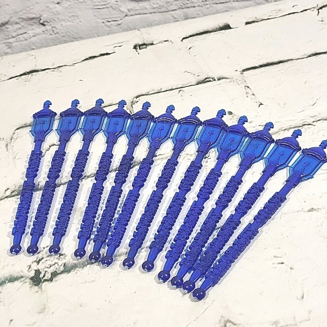 HOYT HOTEL Portland OR Barbary Coast Vintage Swizzle Sticks Blue Set of 12