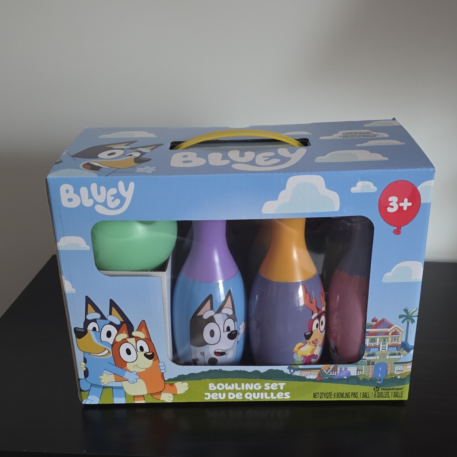 Hedstrom Bluey Bowling Set Outdoor Game 6 Pins Ball Ages 3+ 2023