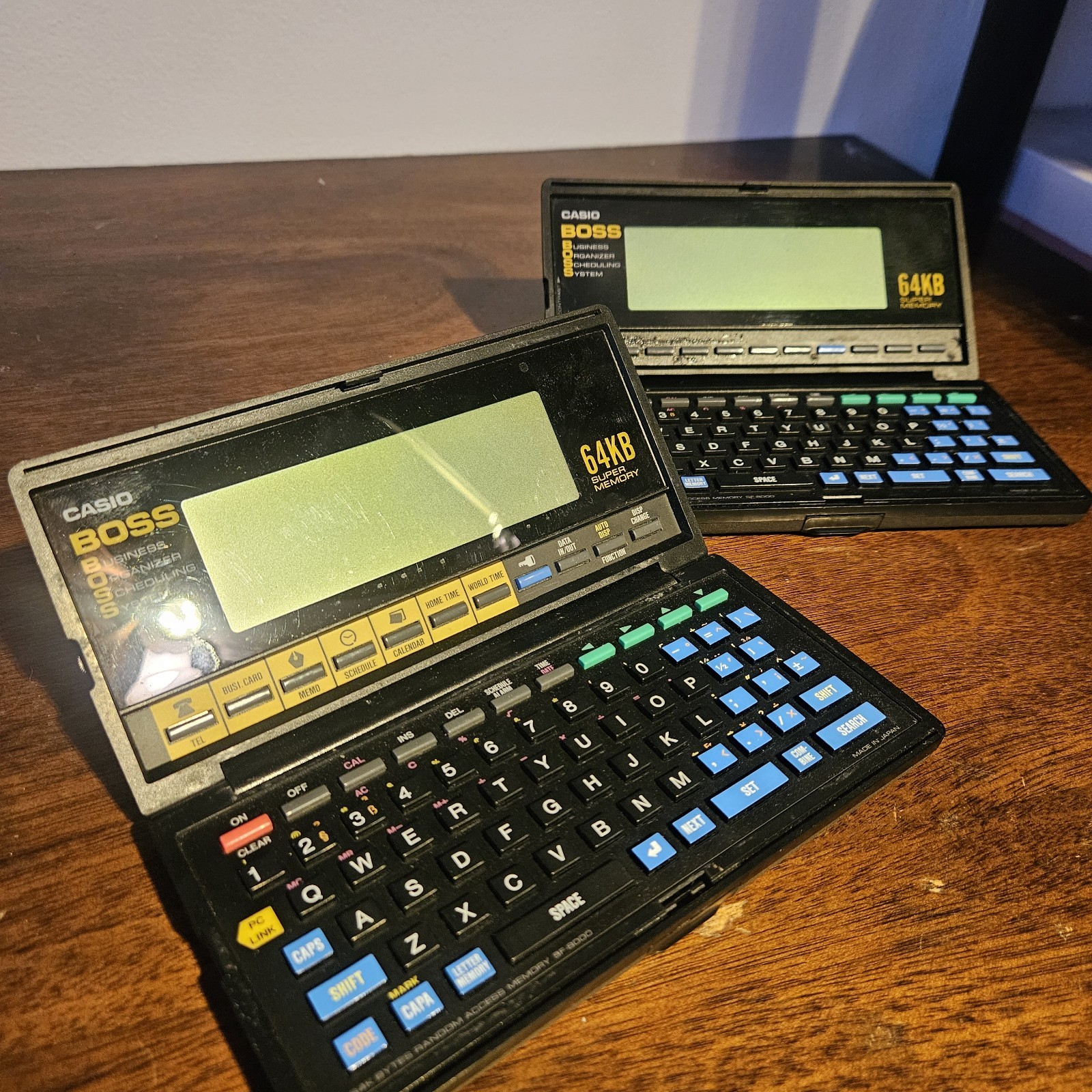 Casio BOSS SF-8000 64KB Business Organizer Schedule System Lot Of 2