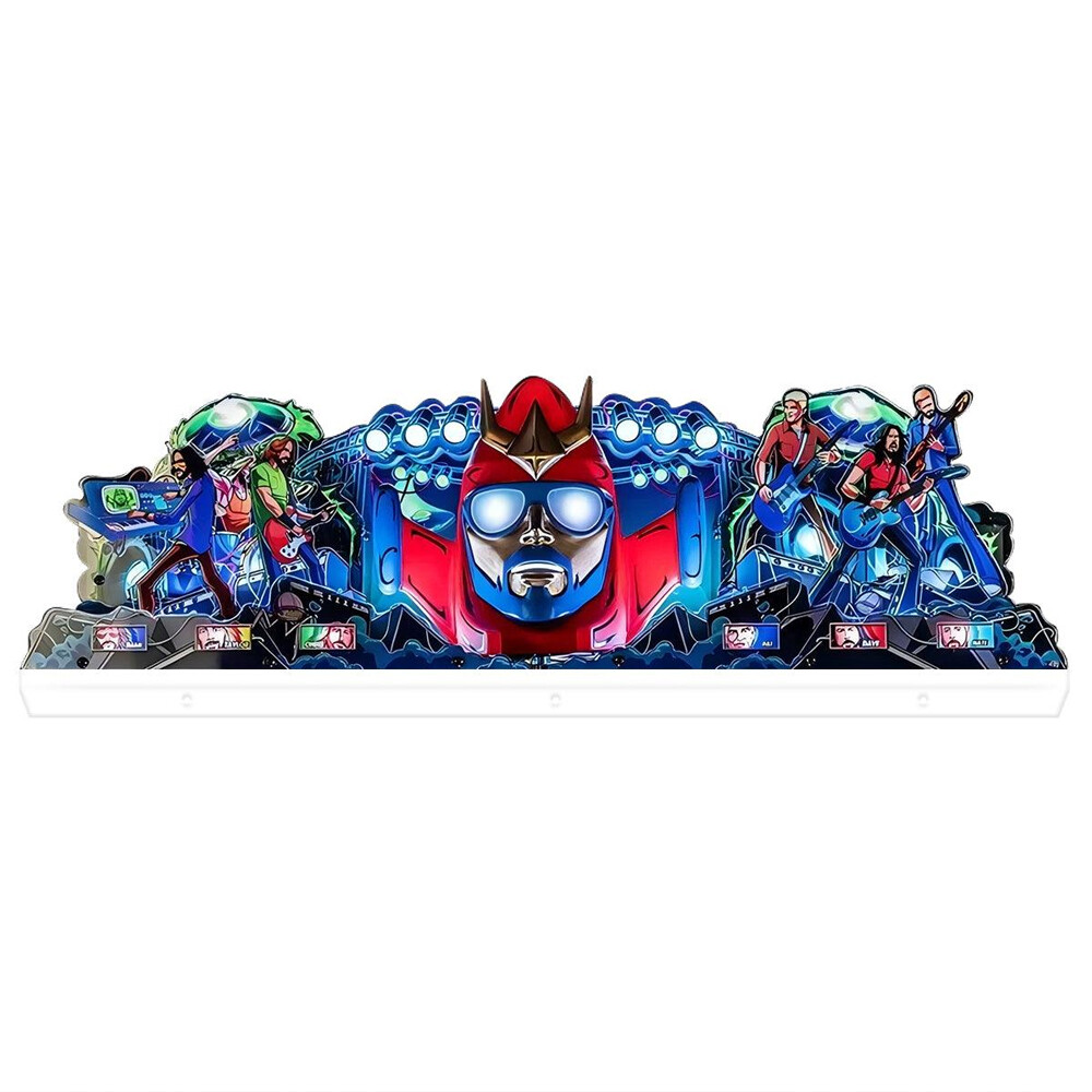 Foo Fighters FooBot Pinball Acrylic LED Topper for Pinball Machine