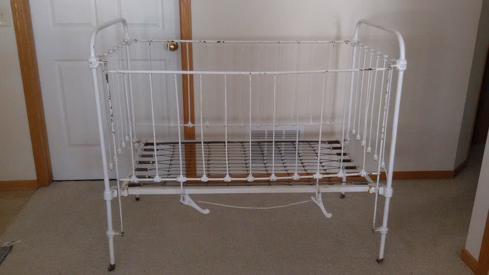 Antique Victorian Iron Baby Crib