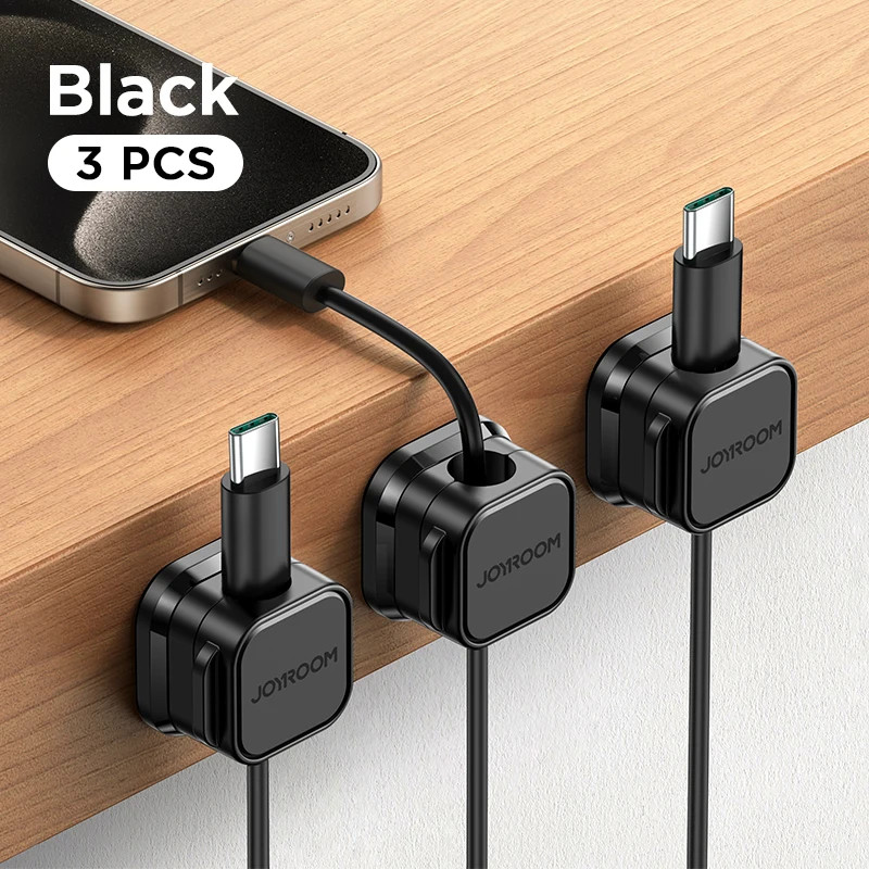Magnetic Cable Clips Cable Smooth Adjustable Cord Holder under Desk Cable Manage