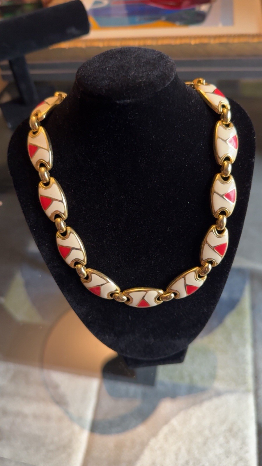 Vintage Enamel Fun Colored Necklace Possibly Park Lane 17 Inch