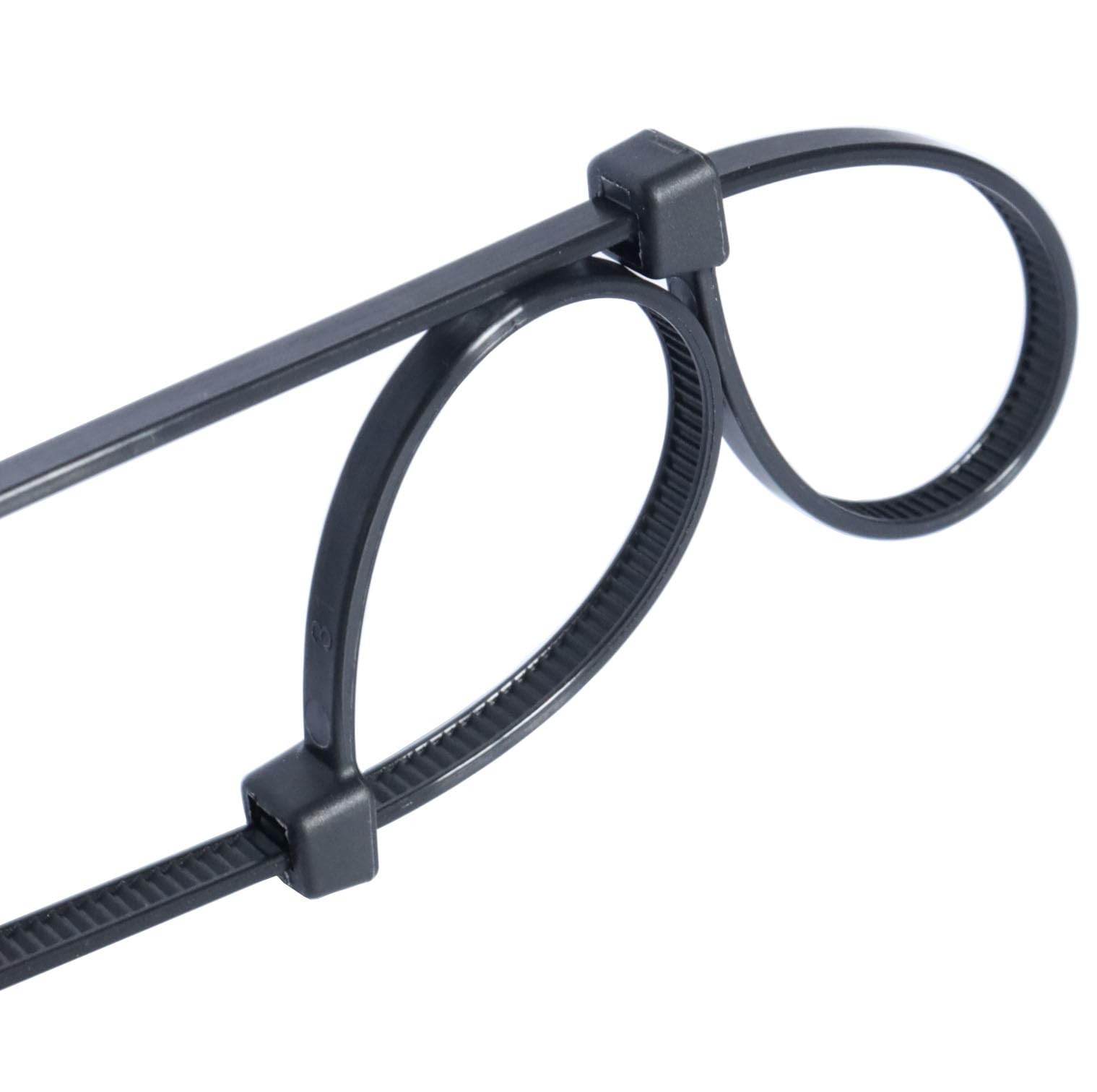 Zip Ties 12 inches Black (100 pack),PA66 UV Resistant Long Cable Ties for ind...