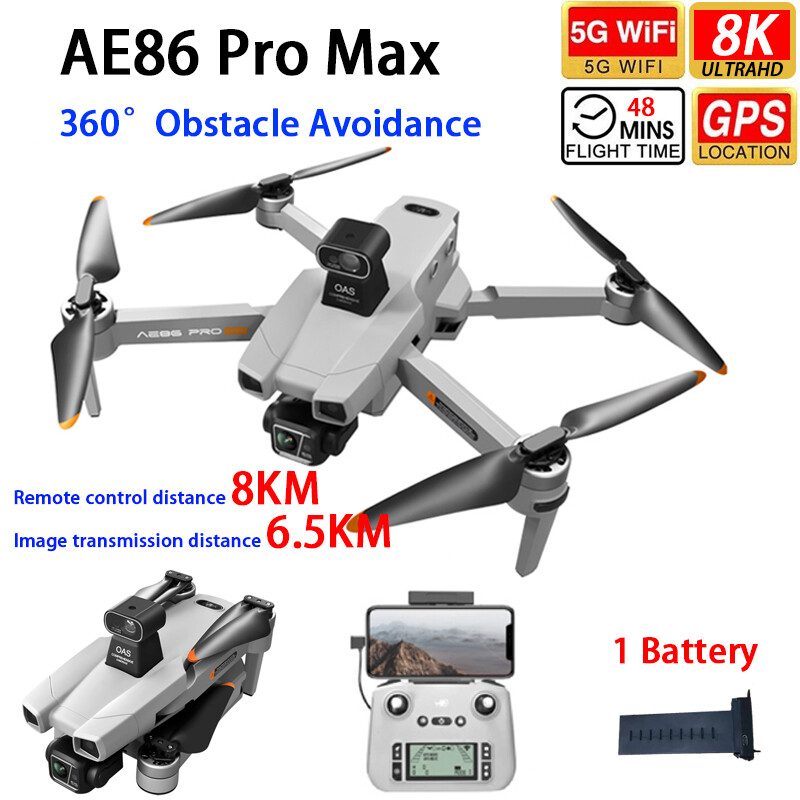AE86ProMax Drone GPS FPV 8KM 3-axis 8K Camera 360° Obstacle Avoidance Quadcopter