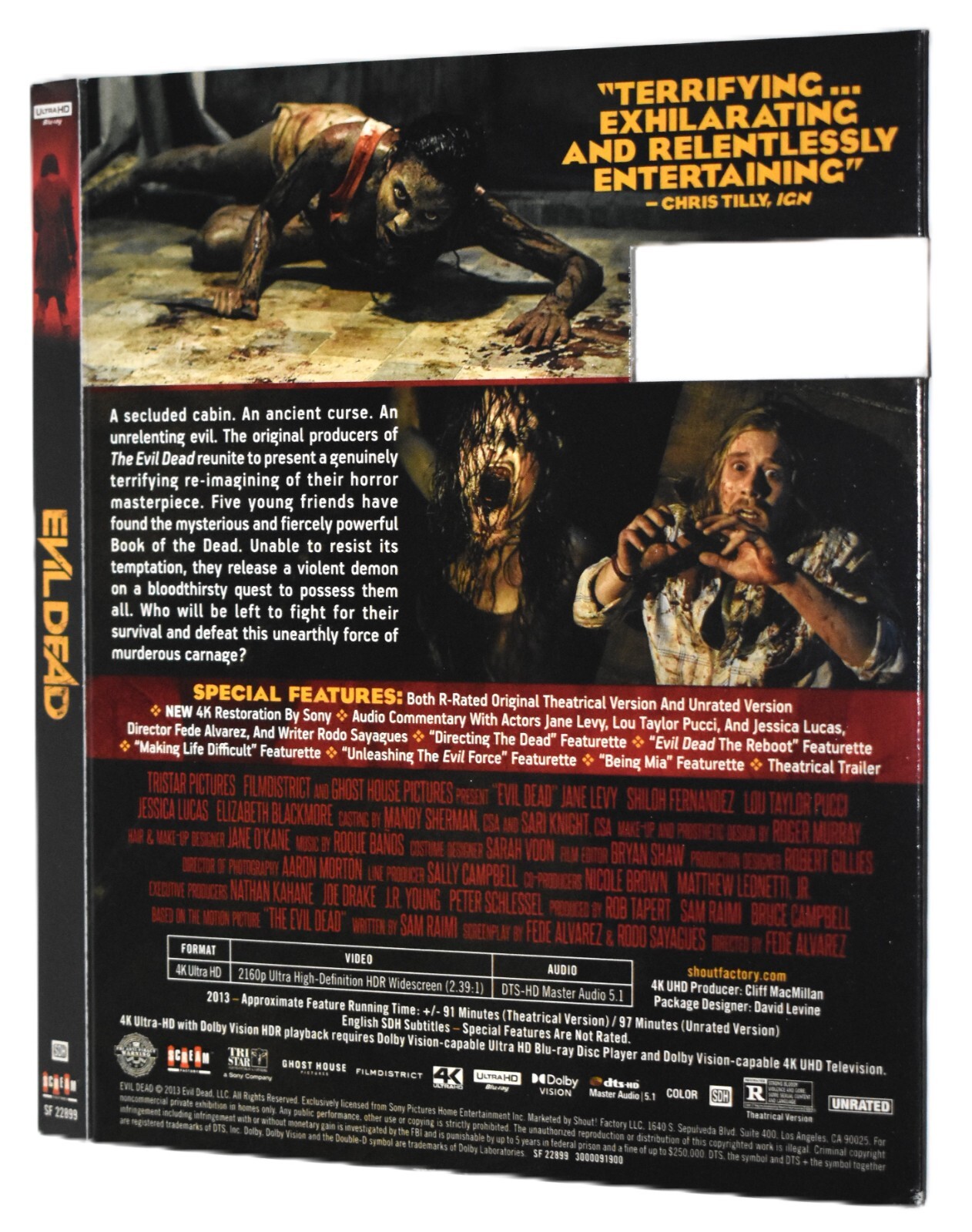 UHD SLIPCOVER ONLY -Fits: Evil Dead Shout Factory 4K Ultra HD Edition COVER ONLY