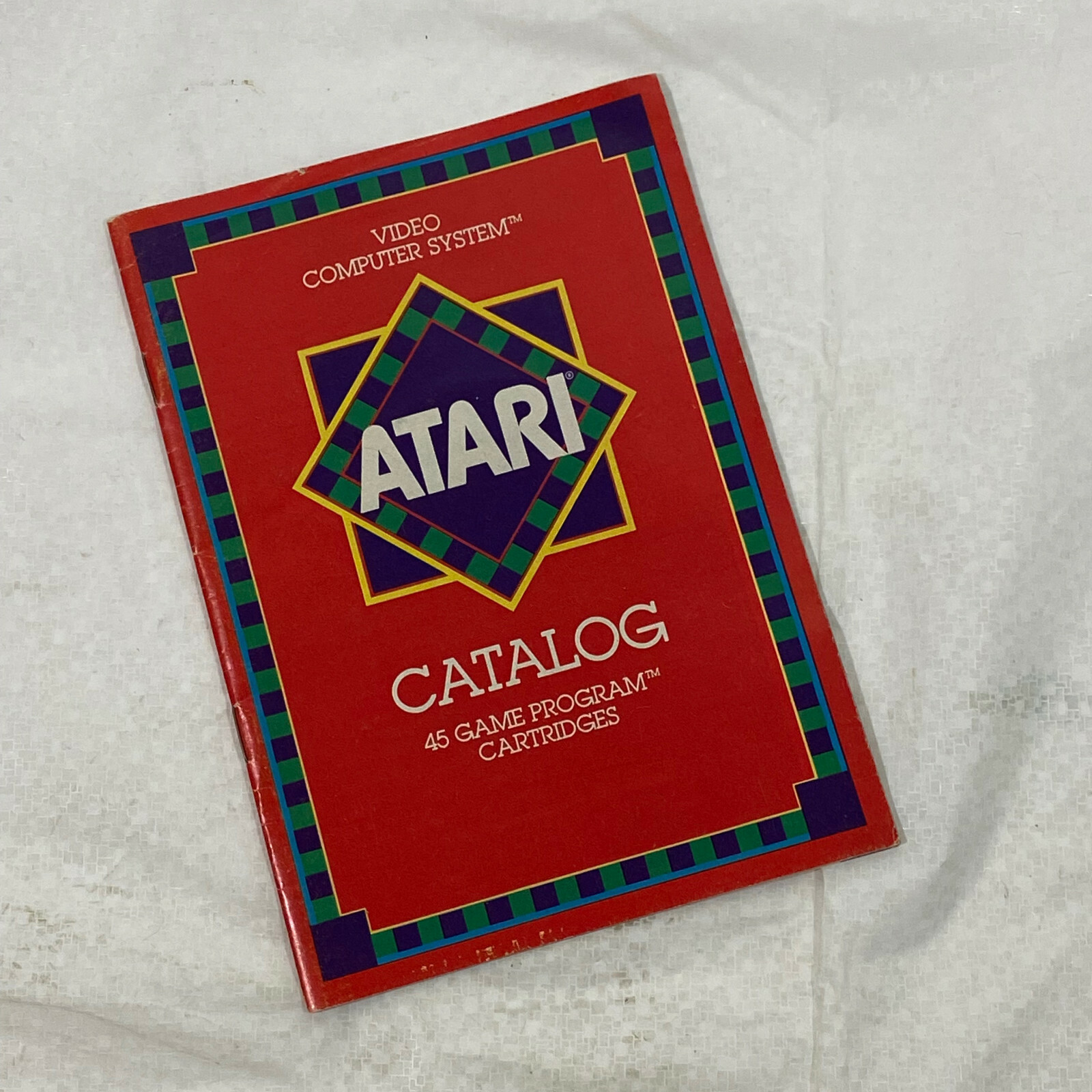 1981ATARI Video Computer System Catalog 45 Game Program Cartridge With Red Cover