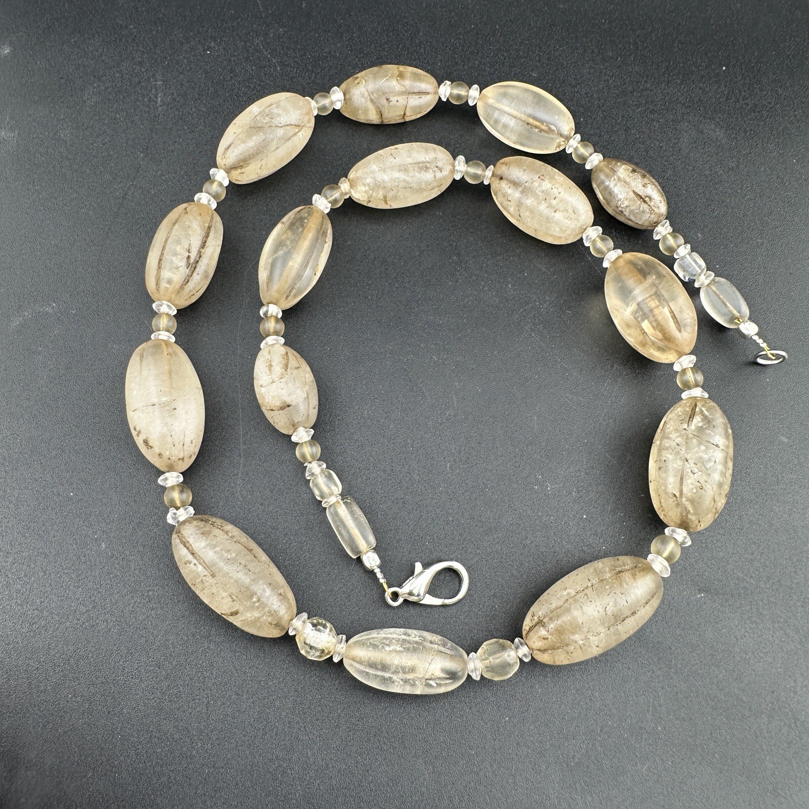 Vintage Himalayan Regions  Crystals ￼ Beads Necklace Rare