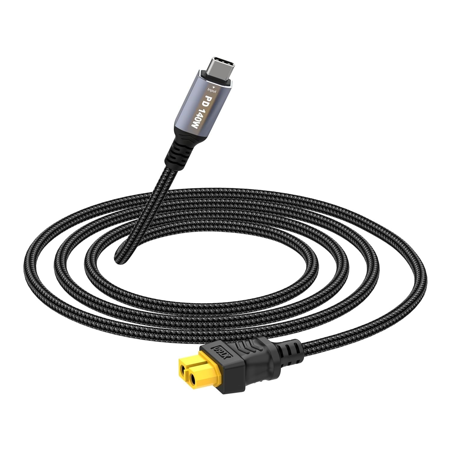 140W USB C to XT60 Fast Charging Cable SC100 Protocol XT60 Female to Type-C M...