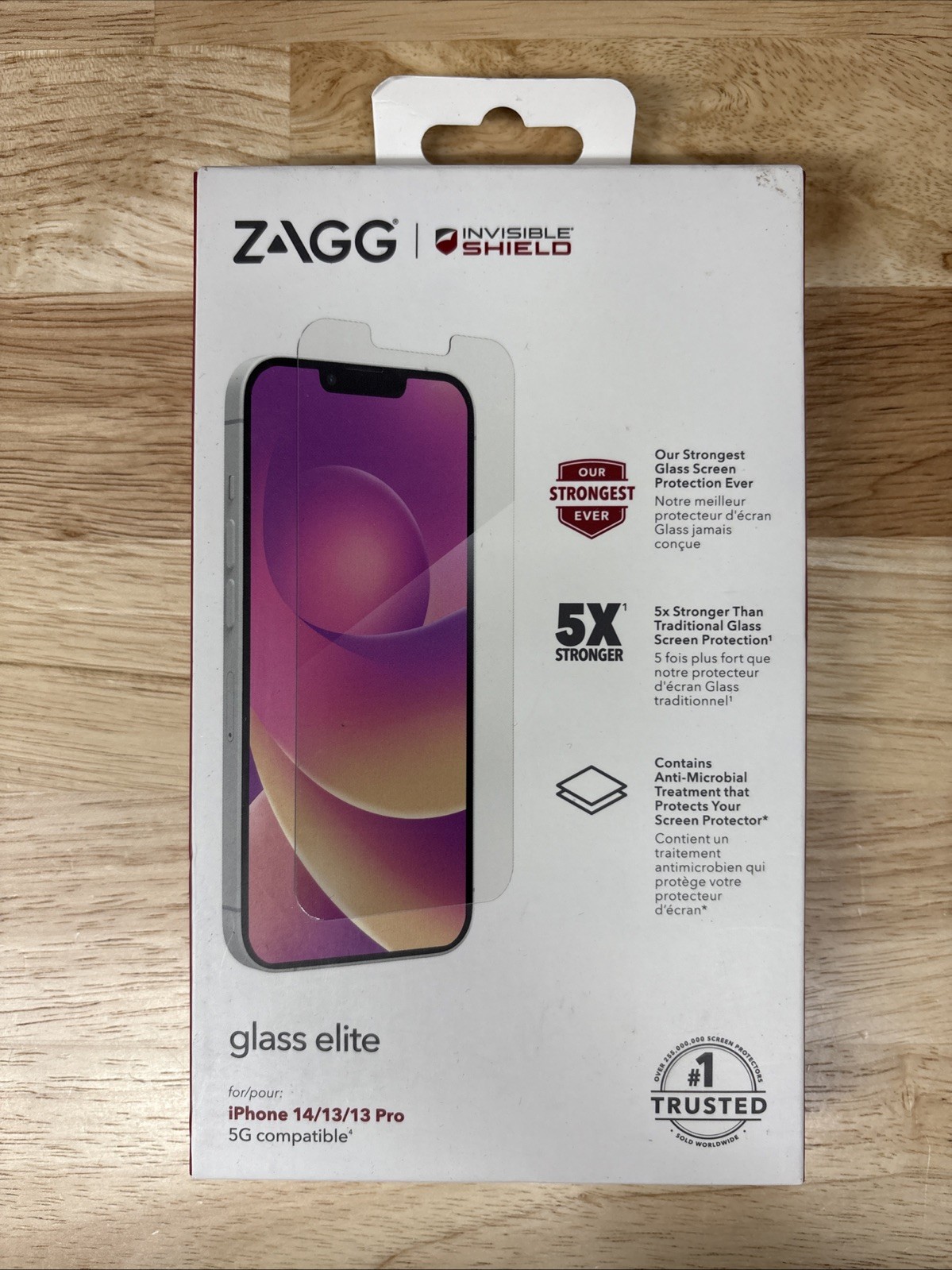 ZAGG InvisibleShield Glass Elite Screen Protector for Apple iPhone 14/13/ 13 Pro