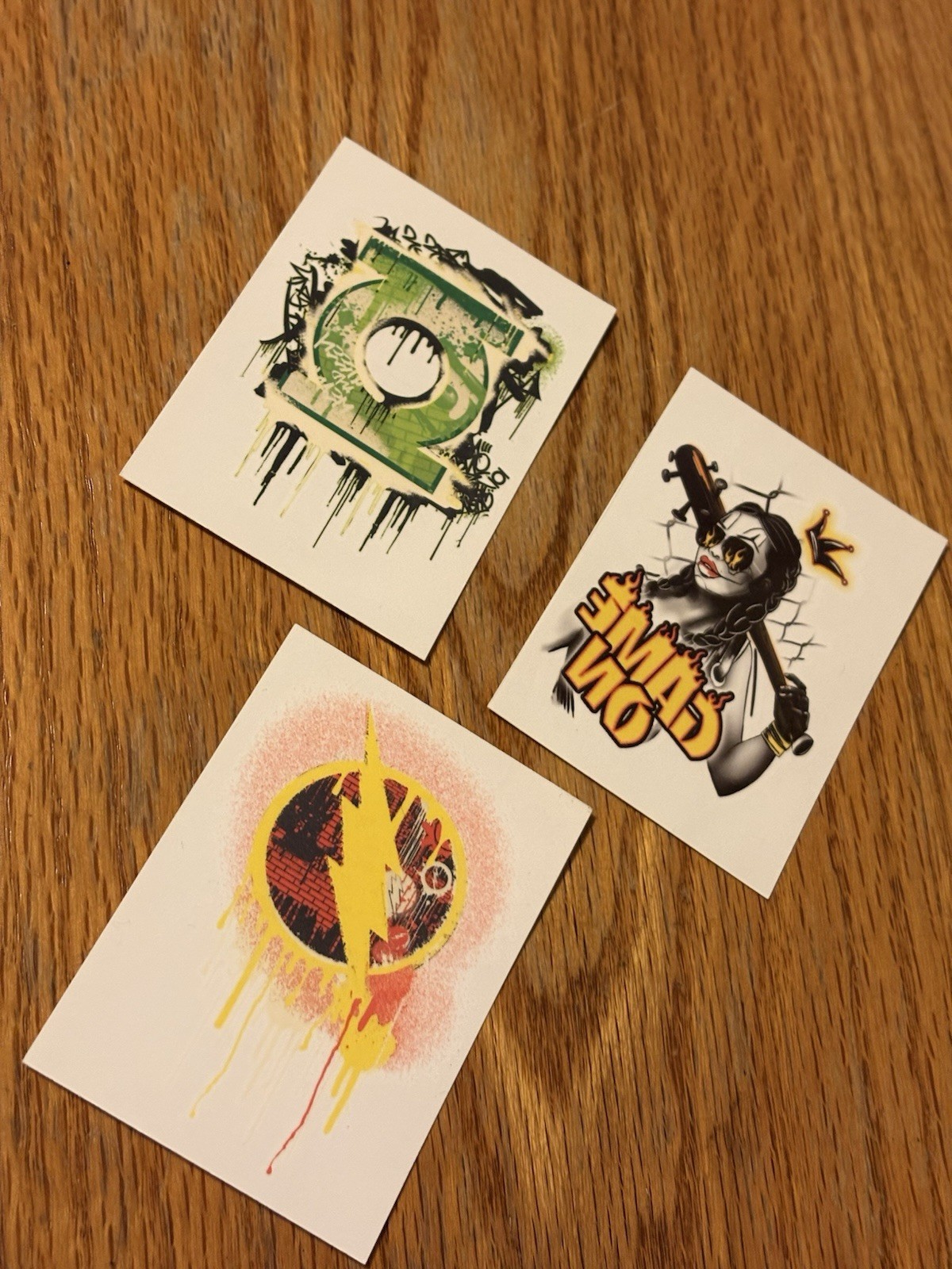 2 qty  DC COMIC TATOOS series 2  &  1 qty  Flatline Corp. all   Temporary &  NEW