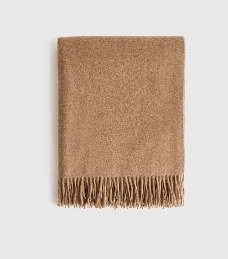 NWOT Quince Mongolian Cashmere Throw 60”x 80” Teak Retail $250