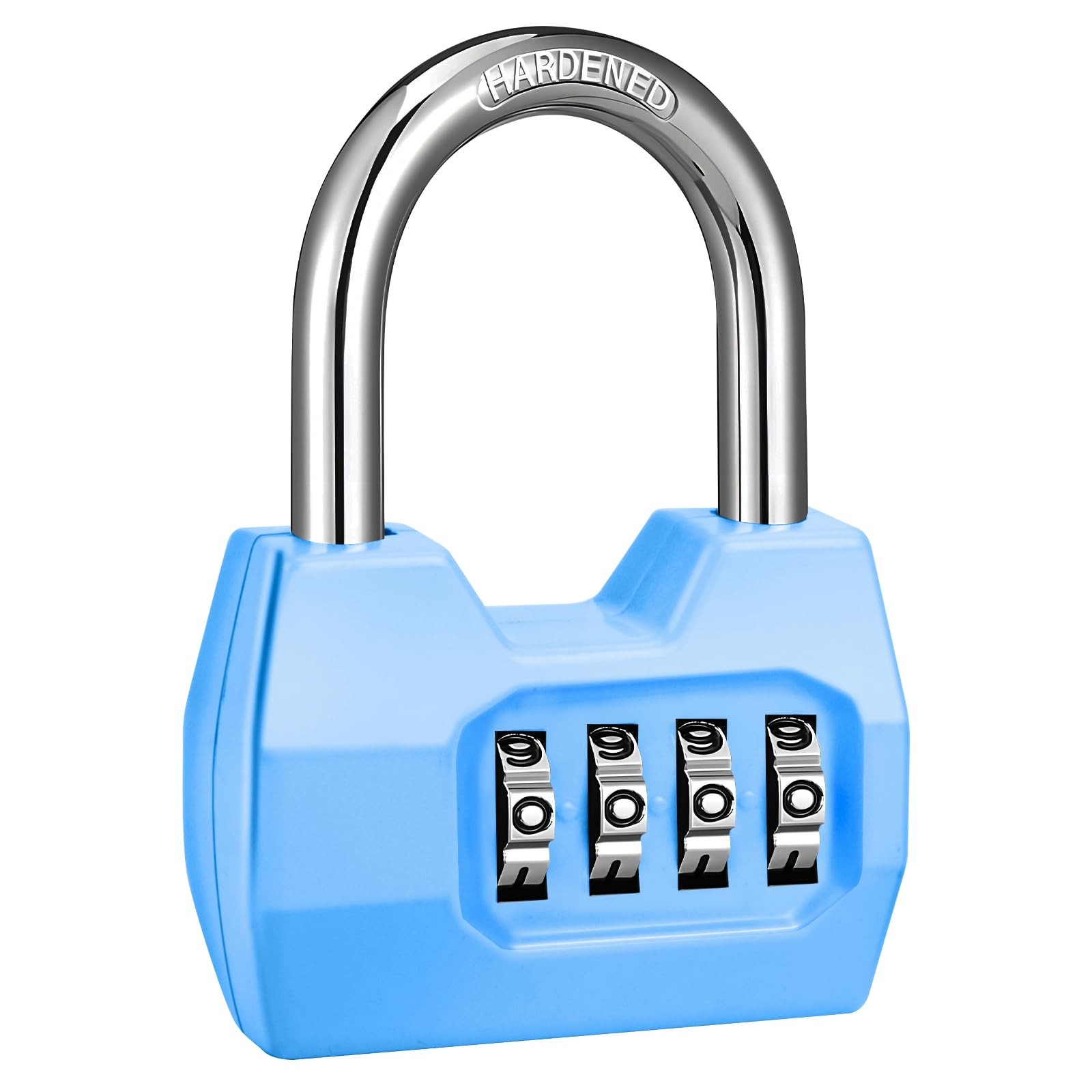 1 Pack 4-Digit Combination Lock, Waterproof Outdoor Padlock for School Gym Lo...