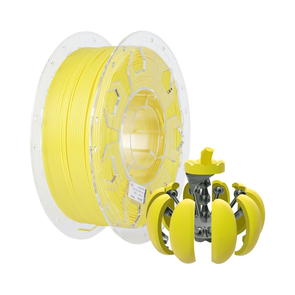 Creality PLA Filament 1.75mm, 3D Printer Filament, 1.0kg 2.2lb, Pla - Yellow 