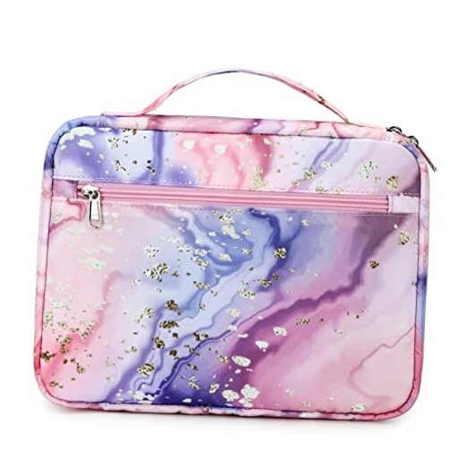 Bible Covers for Women Bible Case Girls Bible Bags Kids Scripture Pink-Marble