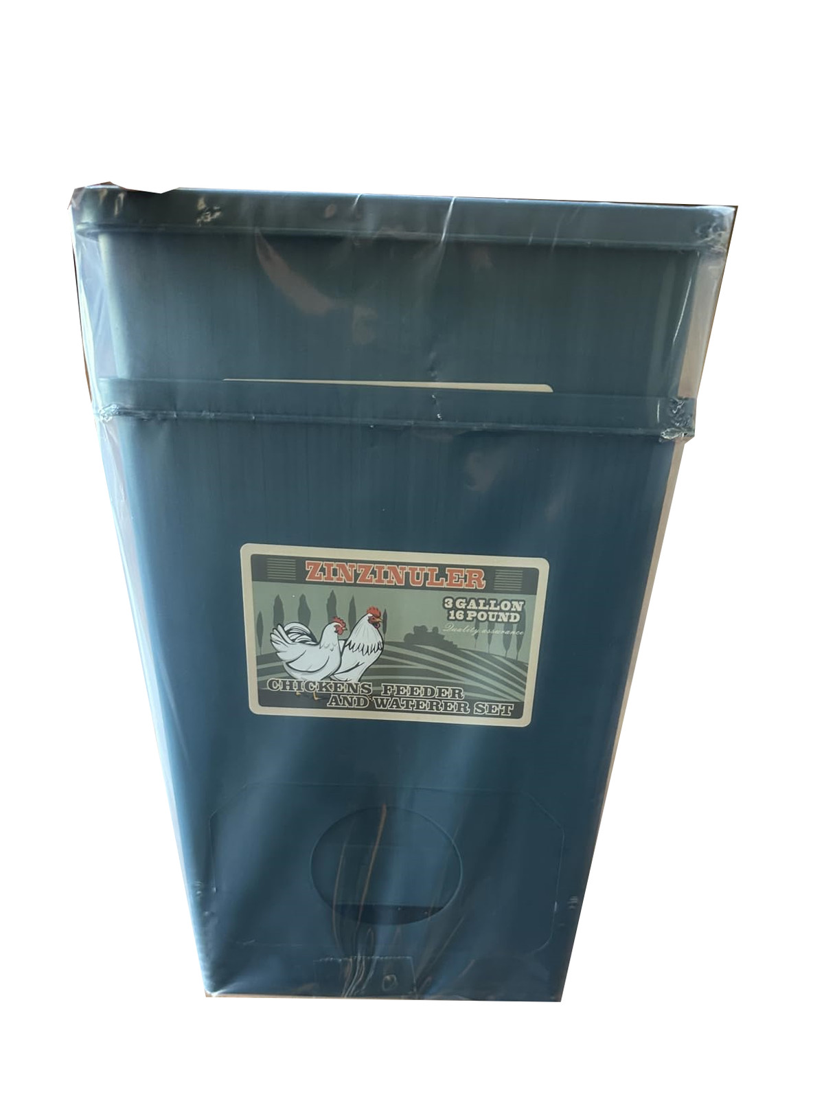 Chicken Coop Accessories, No Waste Poultry Feeder, 3 Gallon/16 Pounds