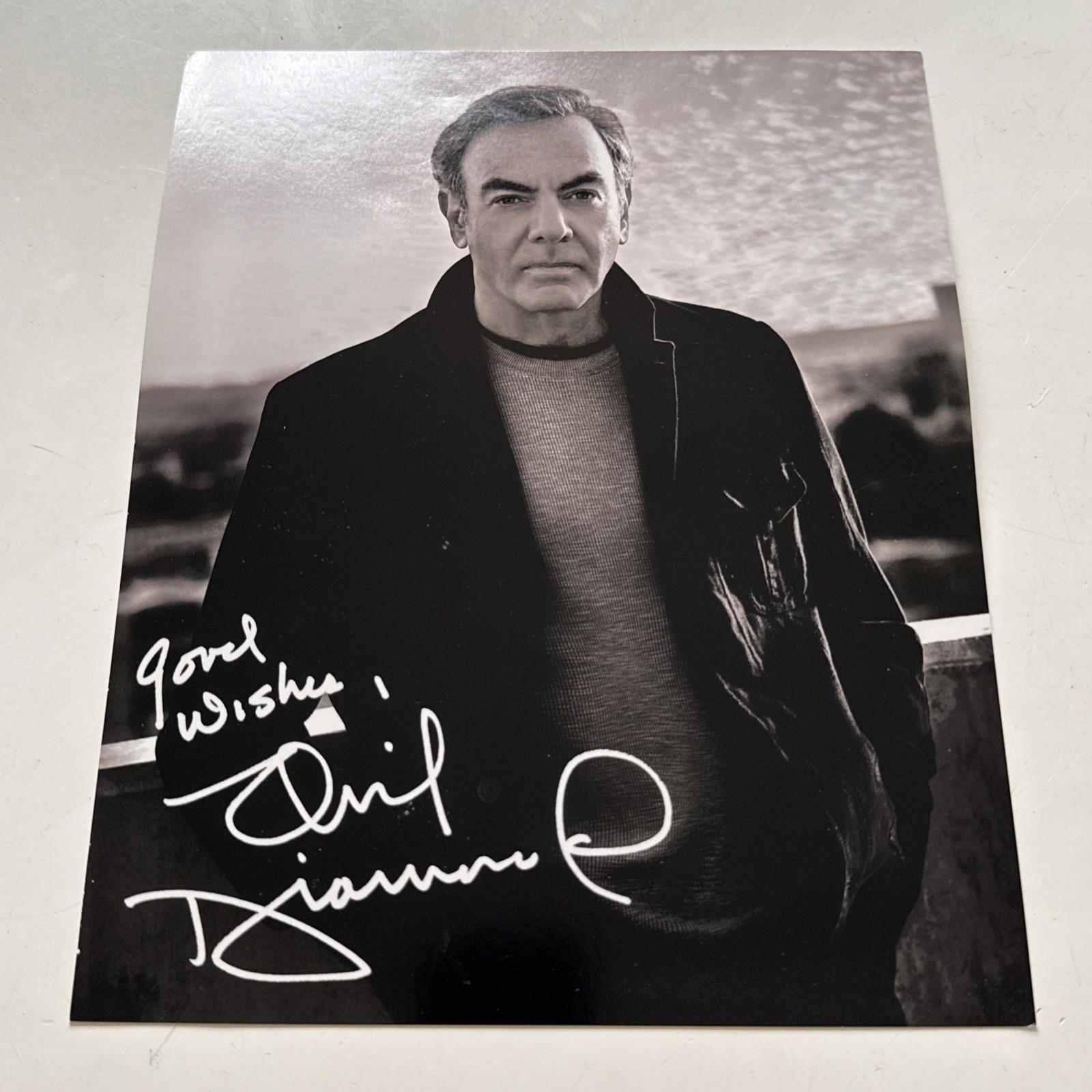 NEIL DIAMOND *REPRINT* AUTOGRAPH - 8X10 PUBLICITY promo PHOTO signed