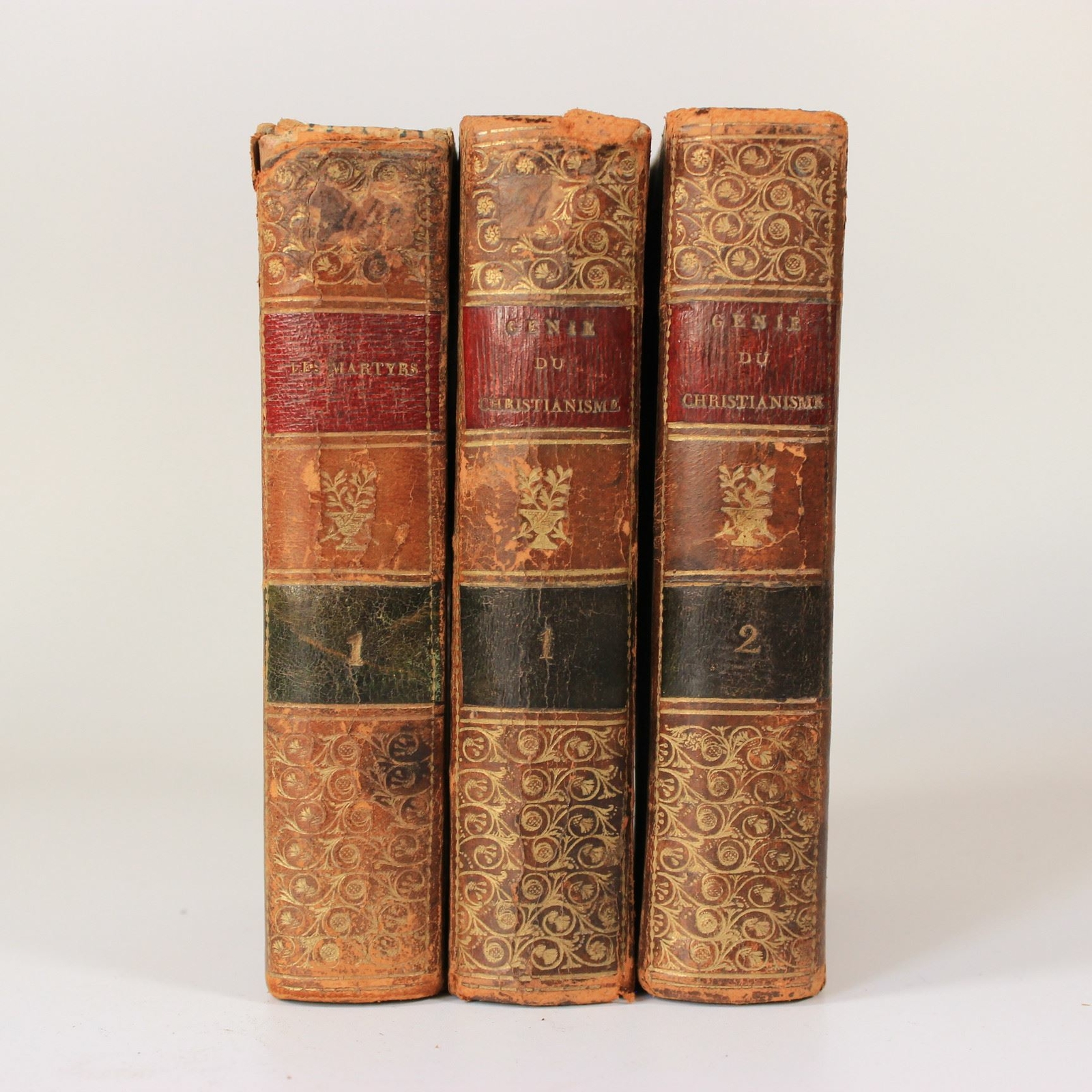 Génie du christianisme / les Martyrs French 3 Theology Books 1820 Belgium