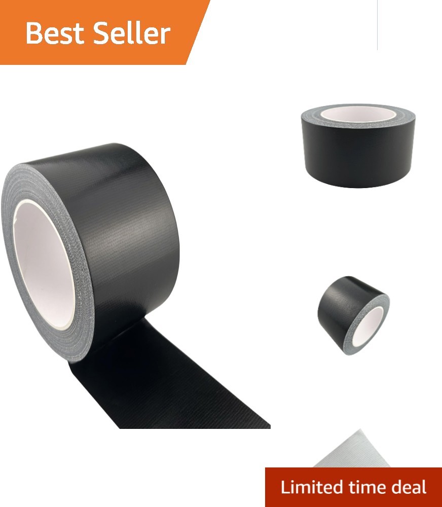 Heavy Duty Waterproof Black Duct Tape 2in x 33yds - Perfect for Repairs & Crafts