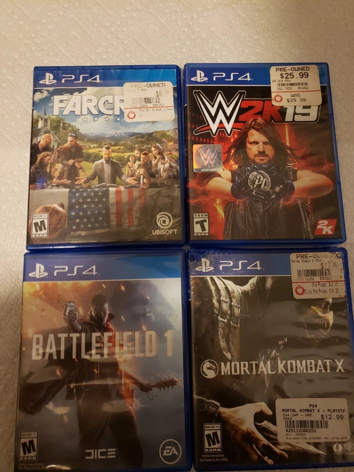 Ps4 Game Lot Of 4 