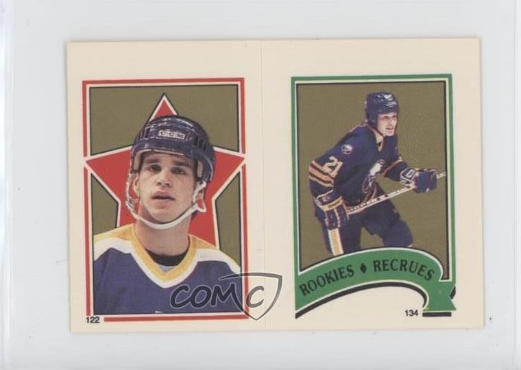 1987 O-Pee-Chee Album Stickers Christian Ruuttu Luc Robitaille #134-122 HOF 1m8