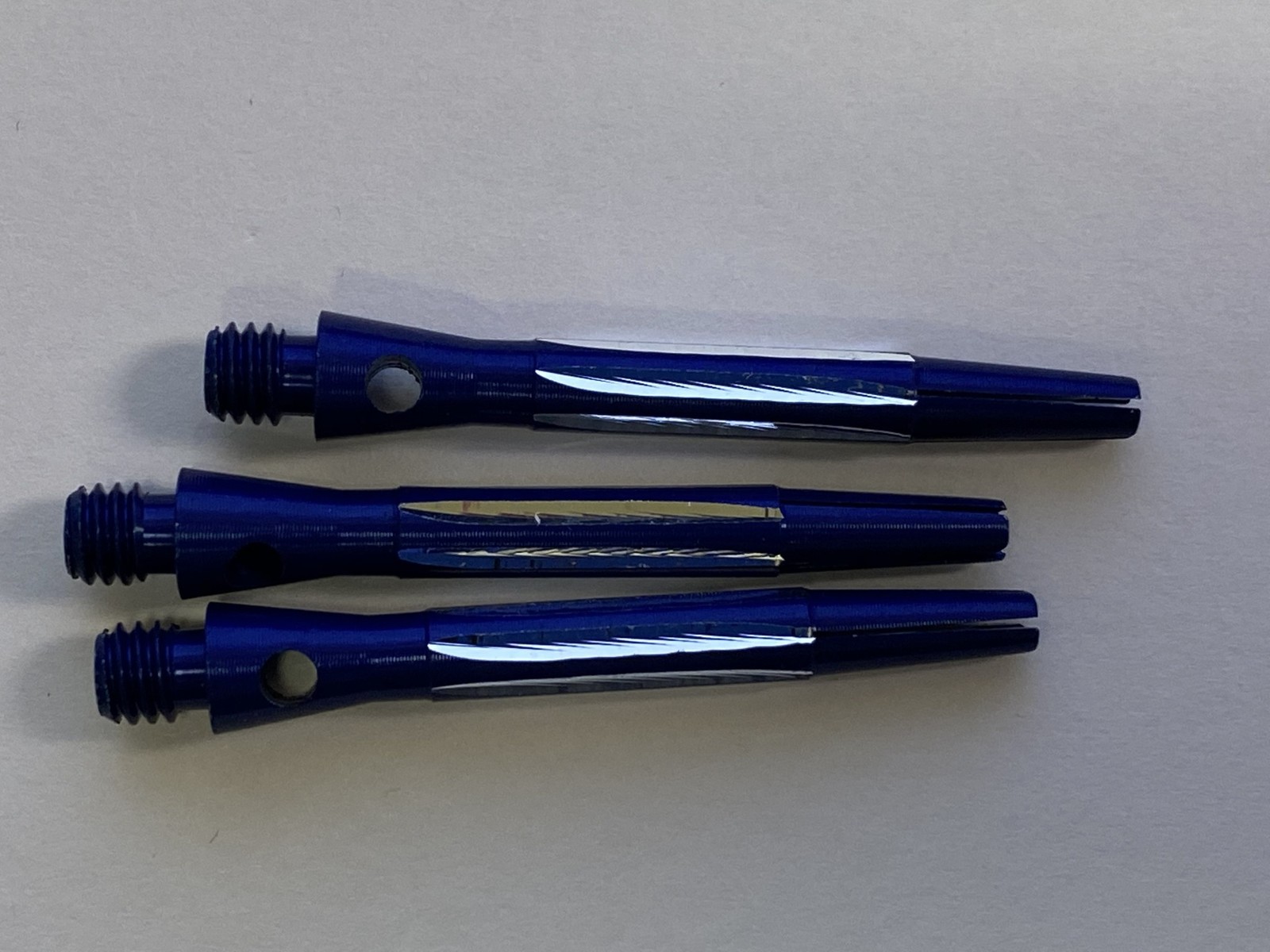 Blue Diamond Cut Fluted Short Shafts
