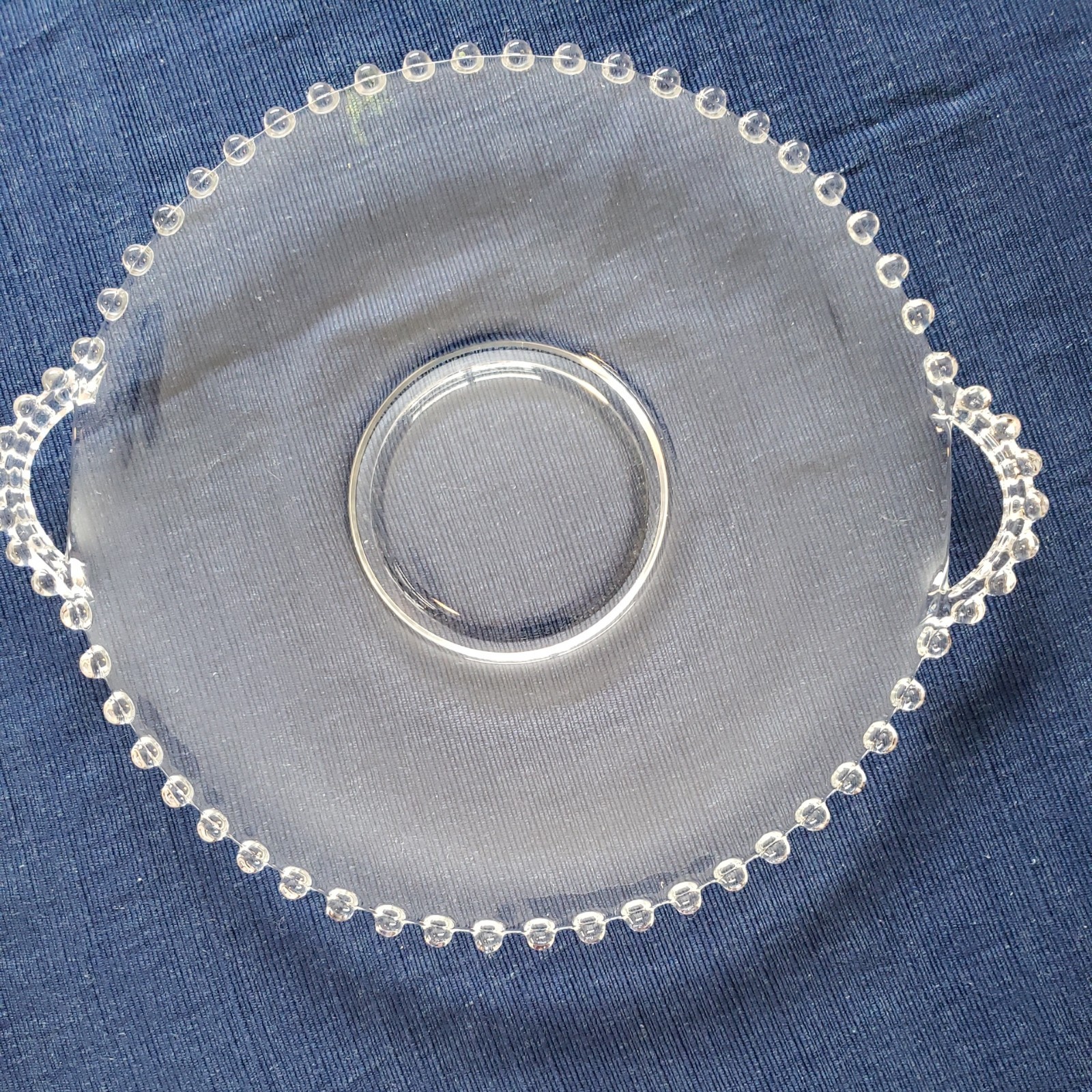 Imperial Glass Candlewick  11.5 inch Cake/Torte Plate