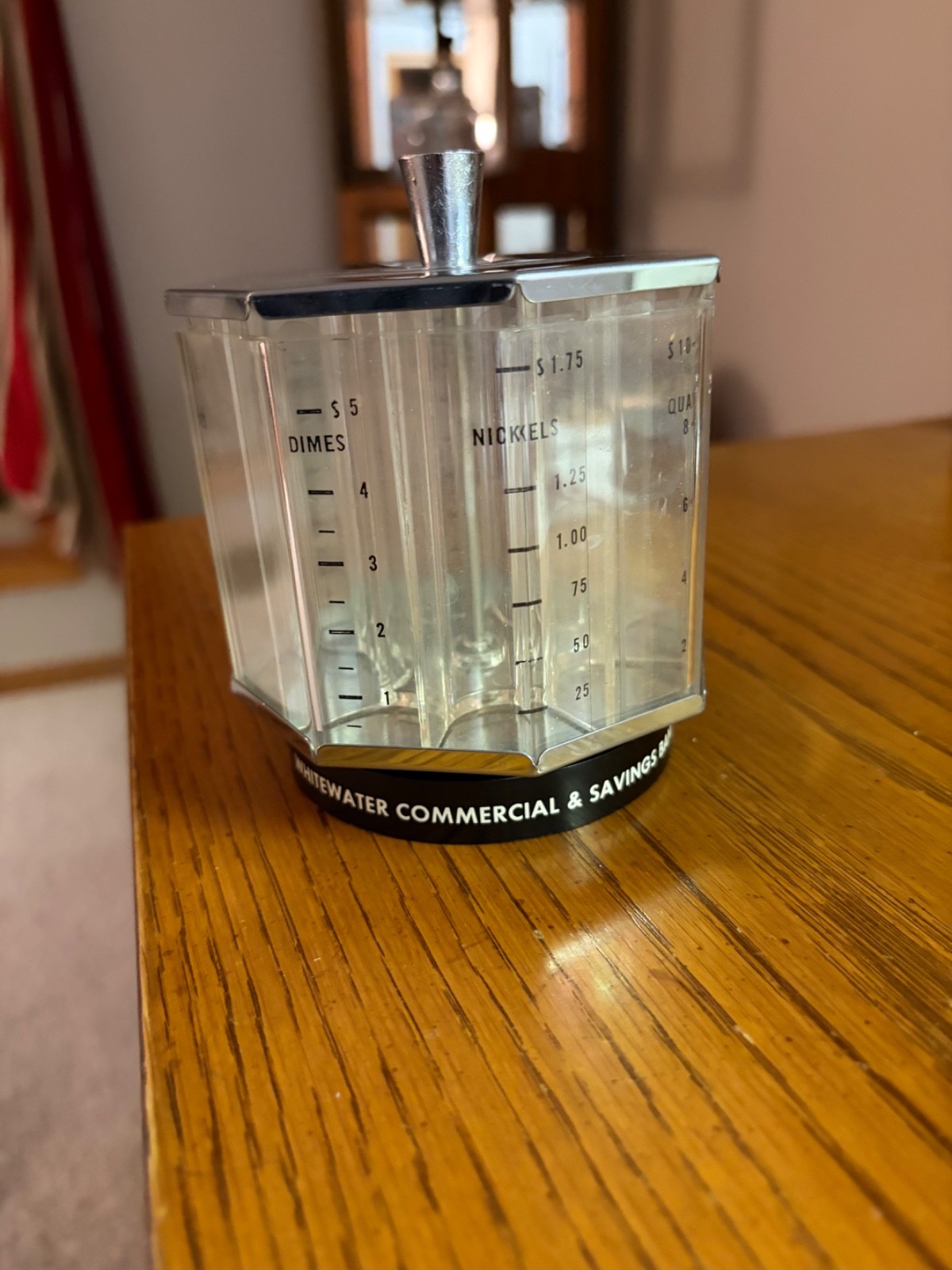 vintage coin bank metal without key