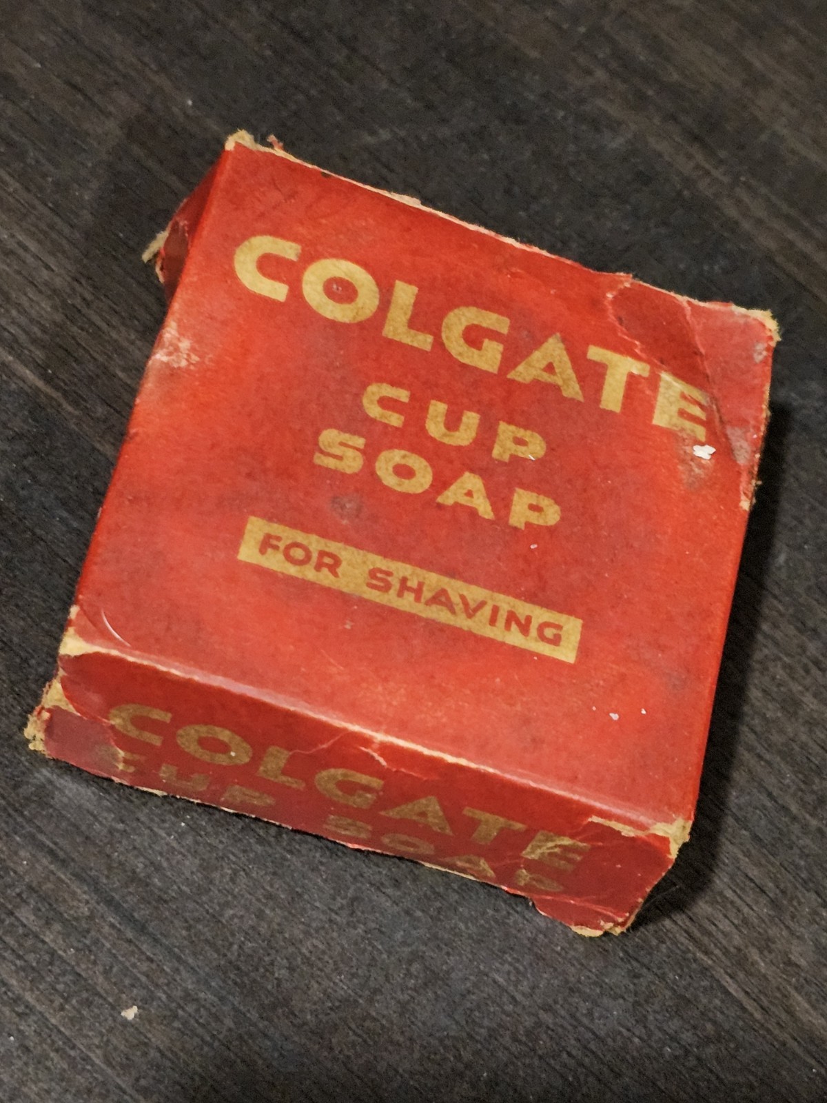 Colgate Cup Soap for Shaving in Original Box, 1940s to 1950s