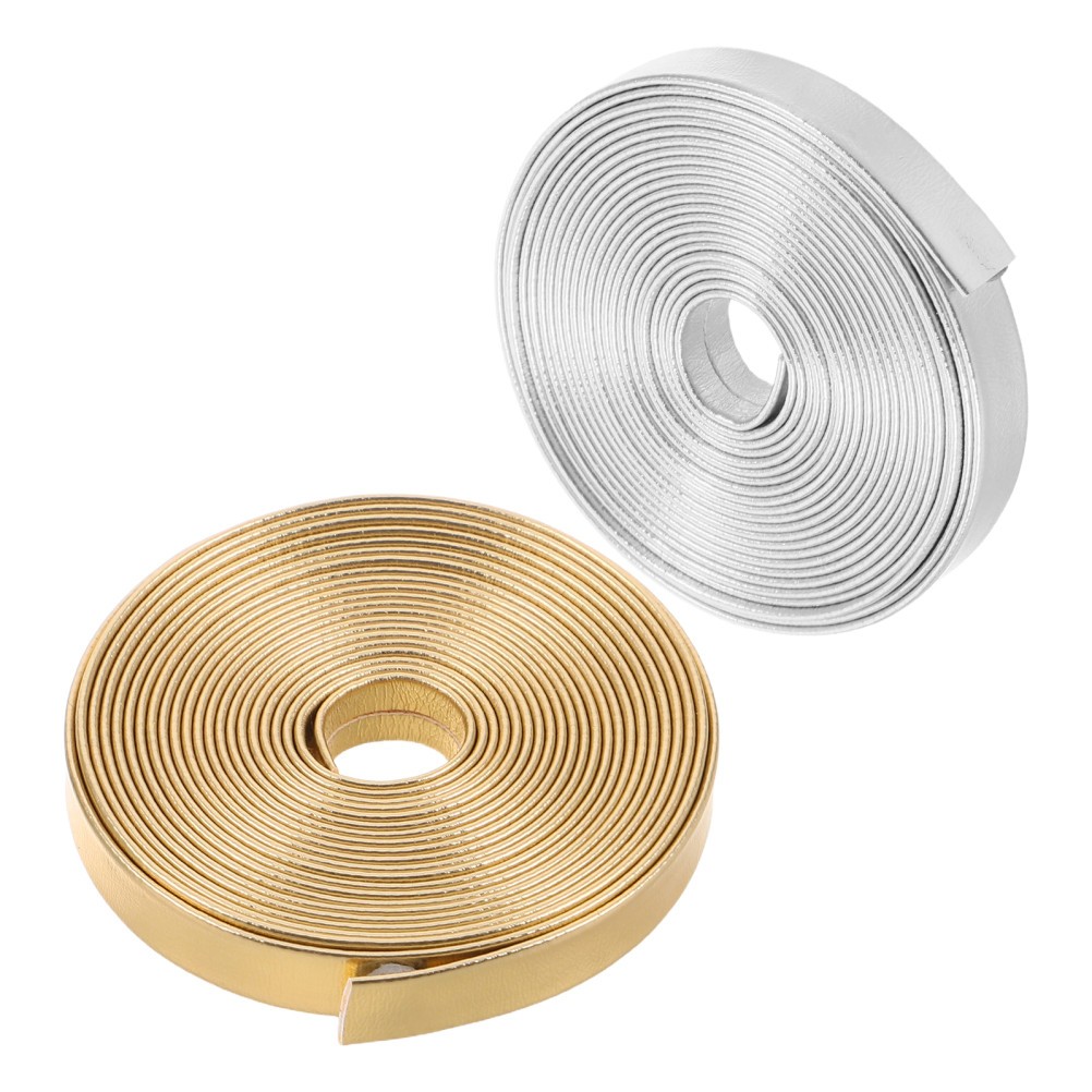 2pcs Artificial Strip For Crafts Diy - 8mm Pu Straps For