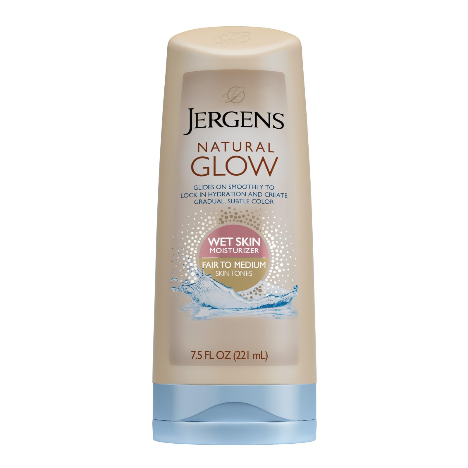 Jergens Natural Glow In Shower Lotion, 1.5 Fl Oz (Pack of 5), Fair to Medium 
