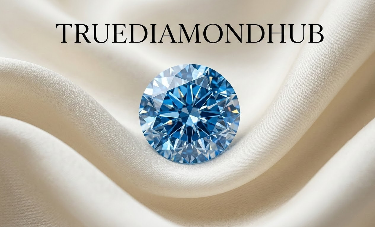 3 Ct Lab Grown Blue Diamond Round Cut D Grade VVS1 Certified Loose Gemstone