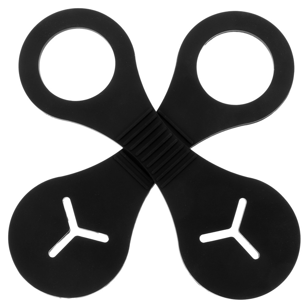 2pcs Portable Pet Dog Waste Bag Fixing Pet Poop Bag Fixing (Black)