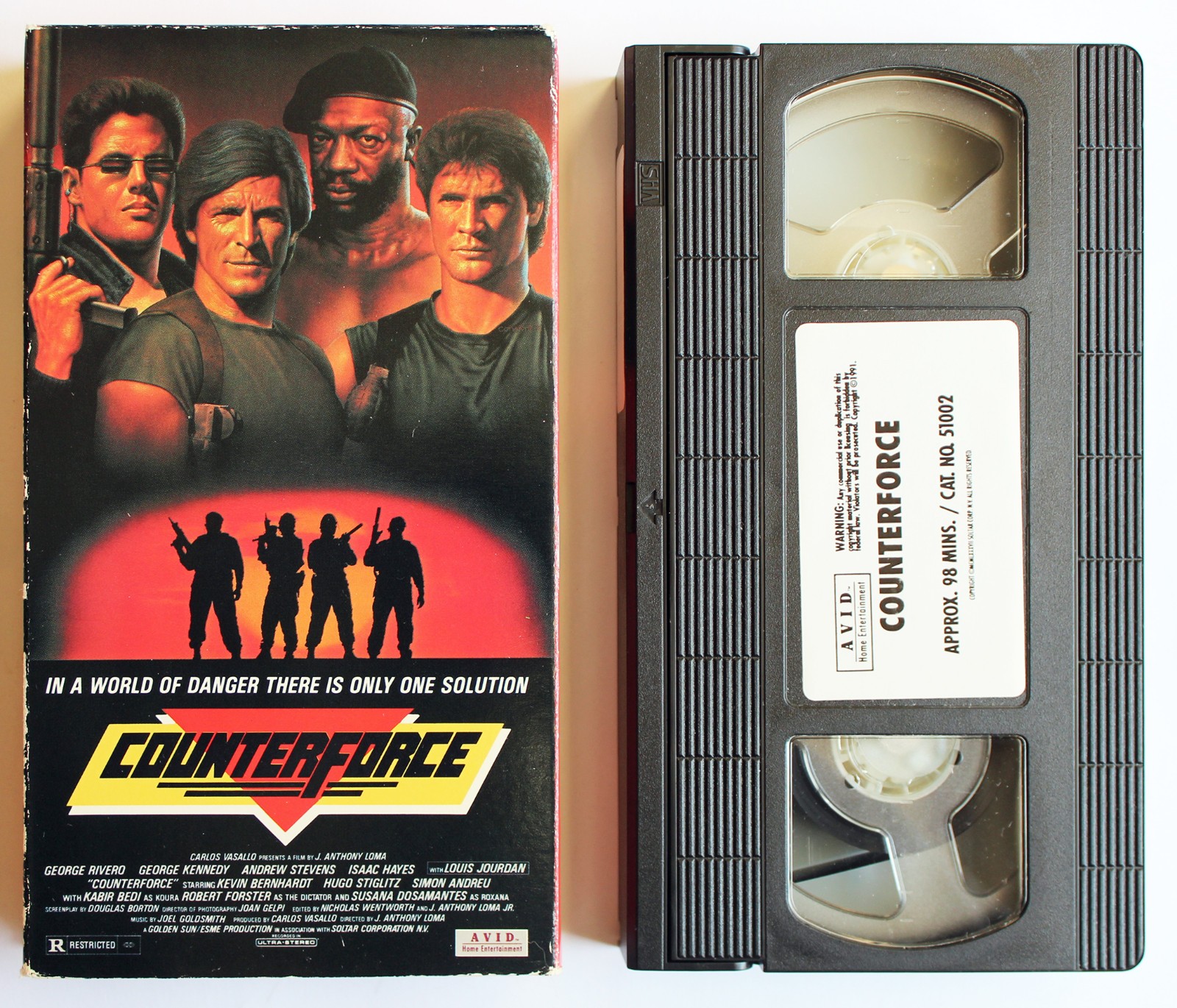 COUNTERFORCE vhs 1991 Avid Entertainment ROBERT FORSTER Andrew Stevens OOP