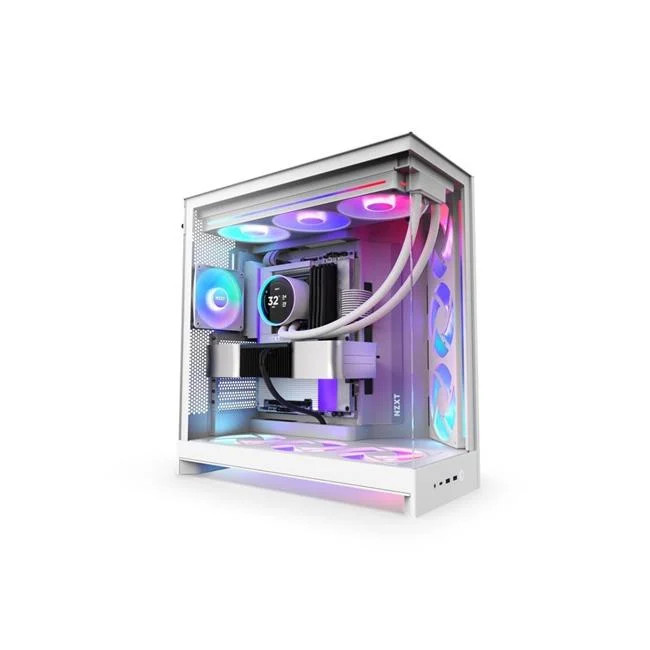 NZXT CM-H92FW-P1 SGCC Tempered Glass ATX Form Mid-Tower Computer Case White