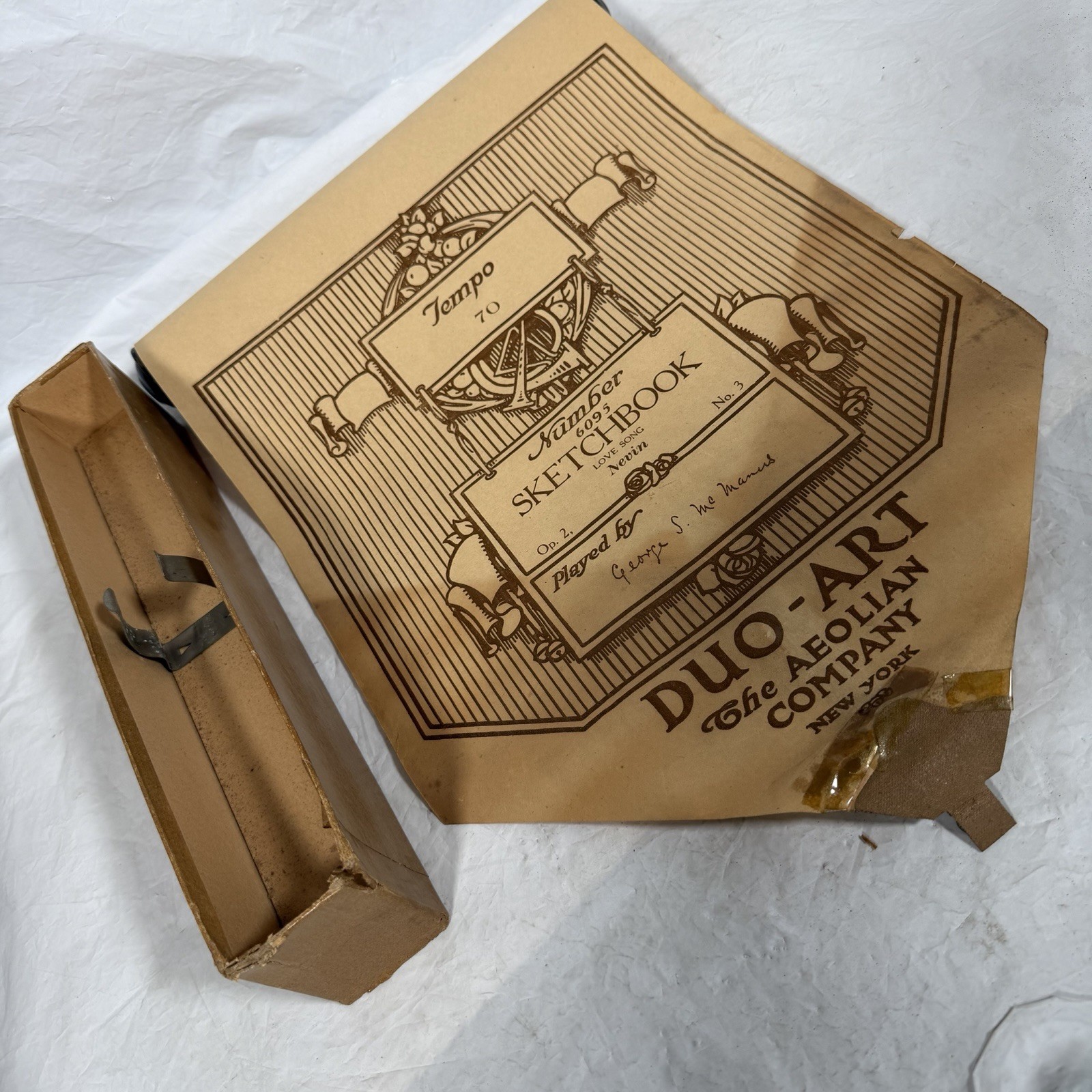 Aeolian Duo-Art 6095 Sketchbook Love Song Nevin Player Piano Roll