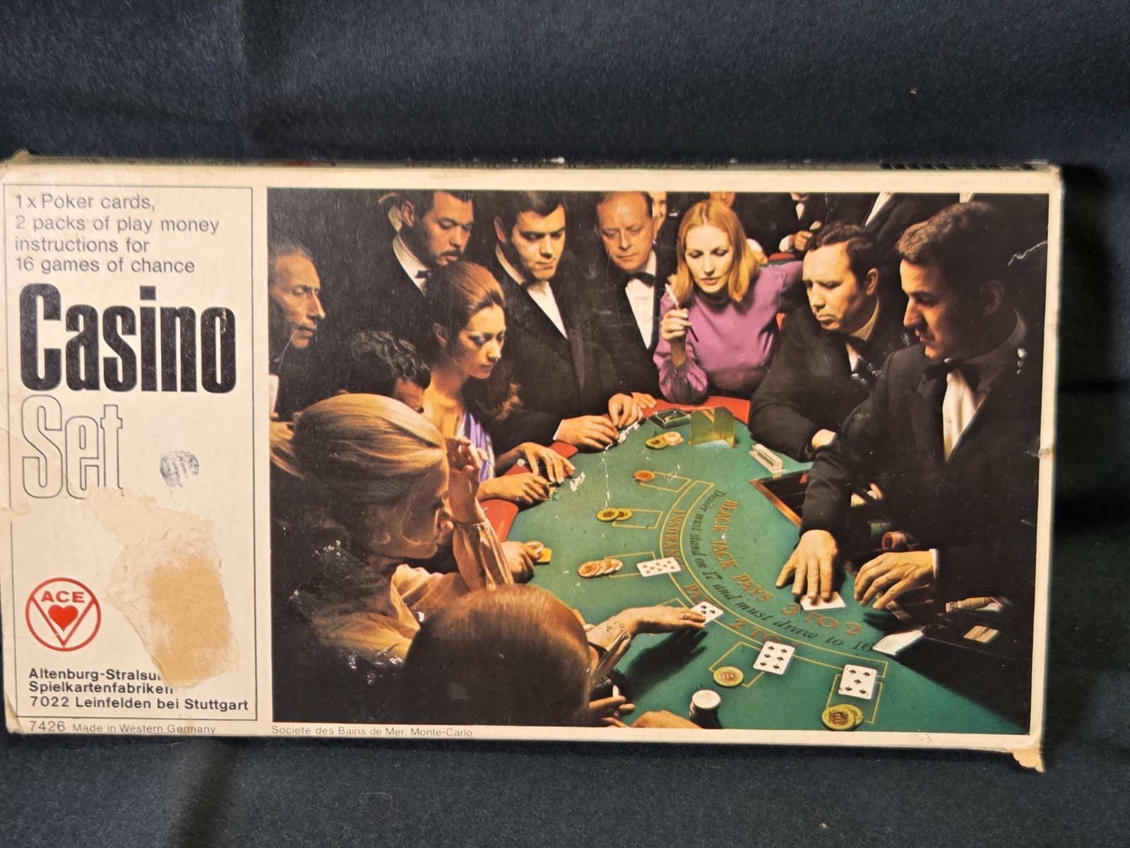 Vintage ACE ALTENBURG-STRALSUNDER CASINO SET Card Game instructions 16 Games New