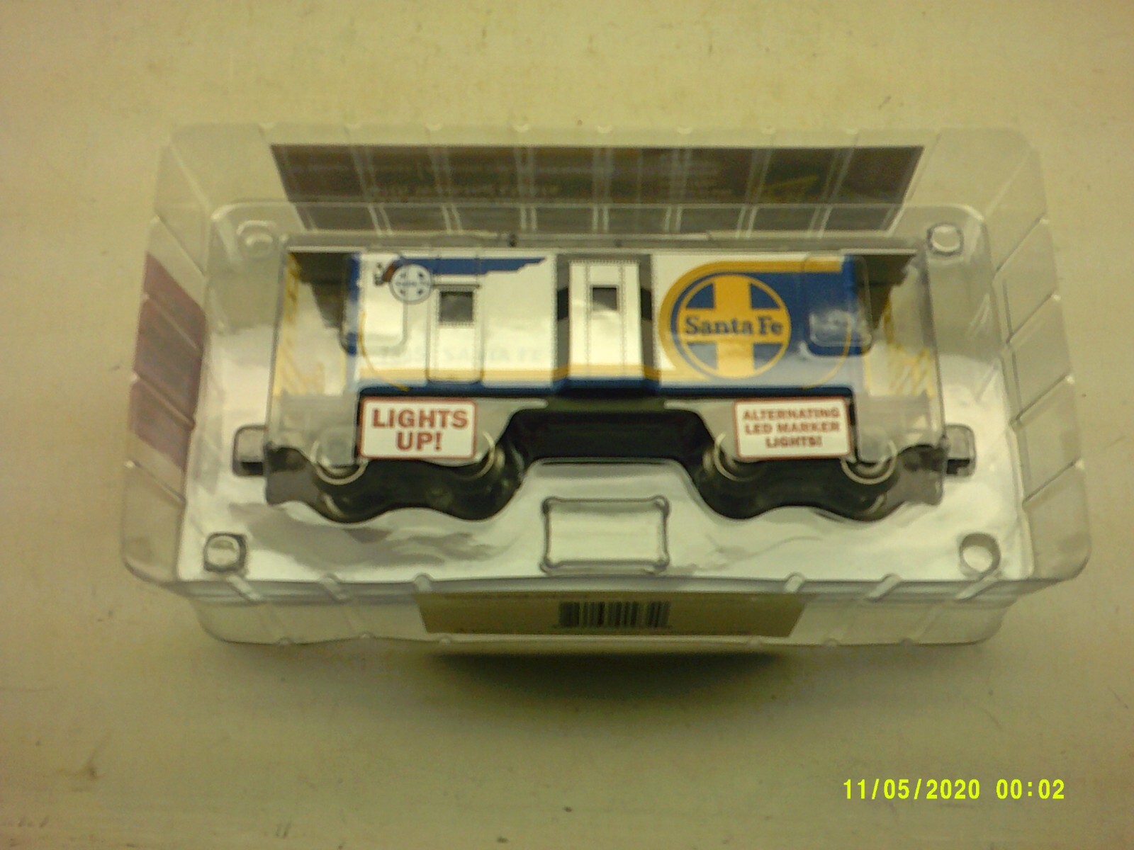 Santa Fe Bluebonnet Bay Window Lighted Caboose Model Number: 9118