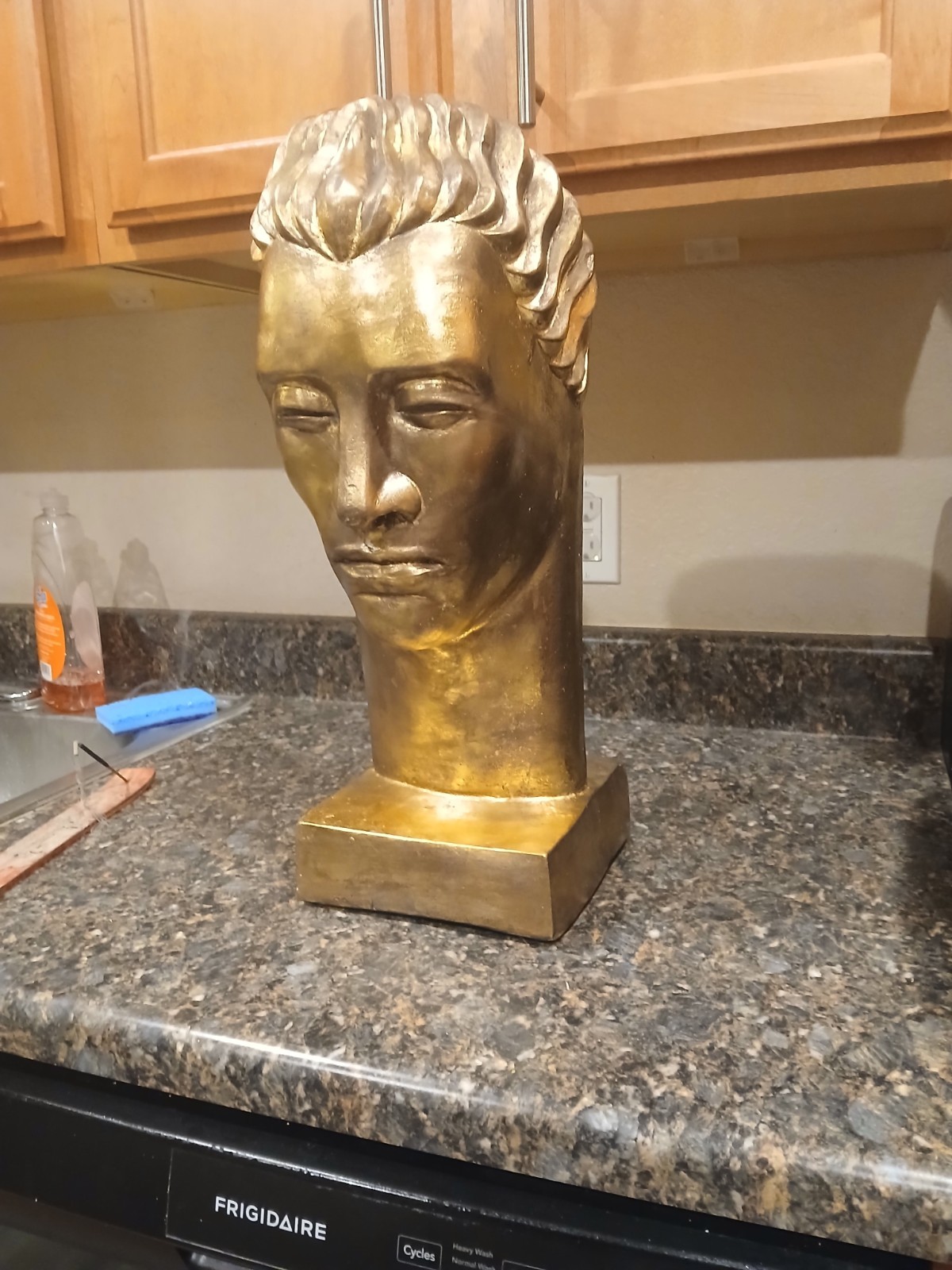 Rare 1930s Art Deco  Sculpture By Artist Lora Marx Head Of A Man