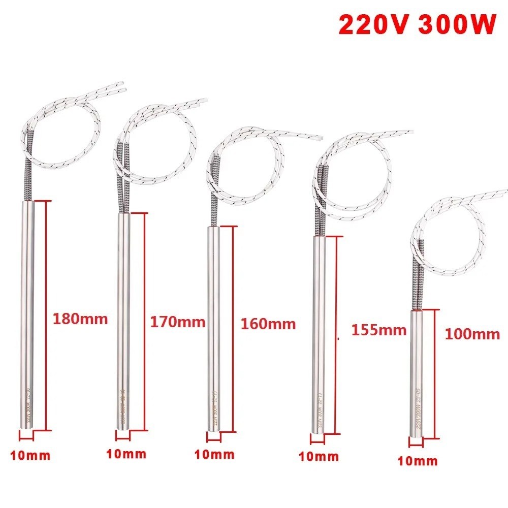 220V Pellet Igniter Cartridge Heater 300W Glow Plug 100-180mm Wood Stove Starter