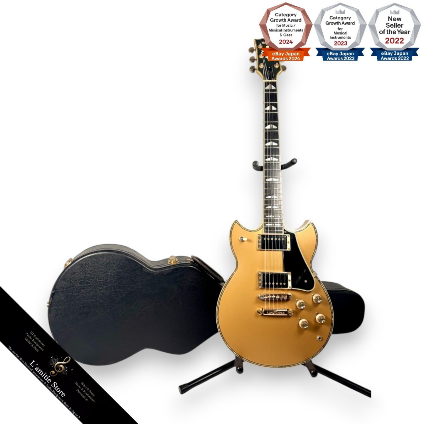 Yamaha SG3000 Custom Gold Electric Guitar 1985 Heavyweight 4.66kg