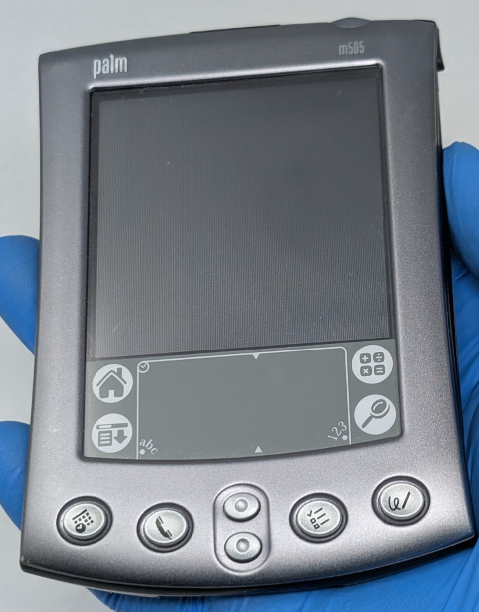 Palm Pilot M505 PDA Handheld Untested For Parts As Is