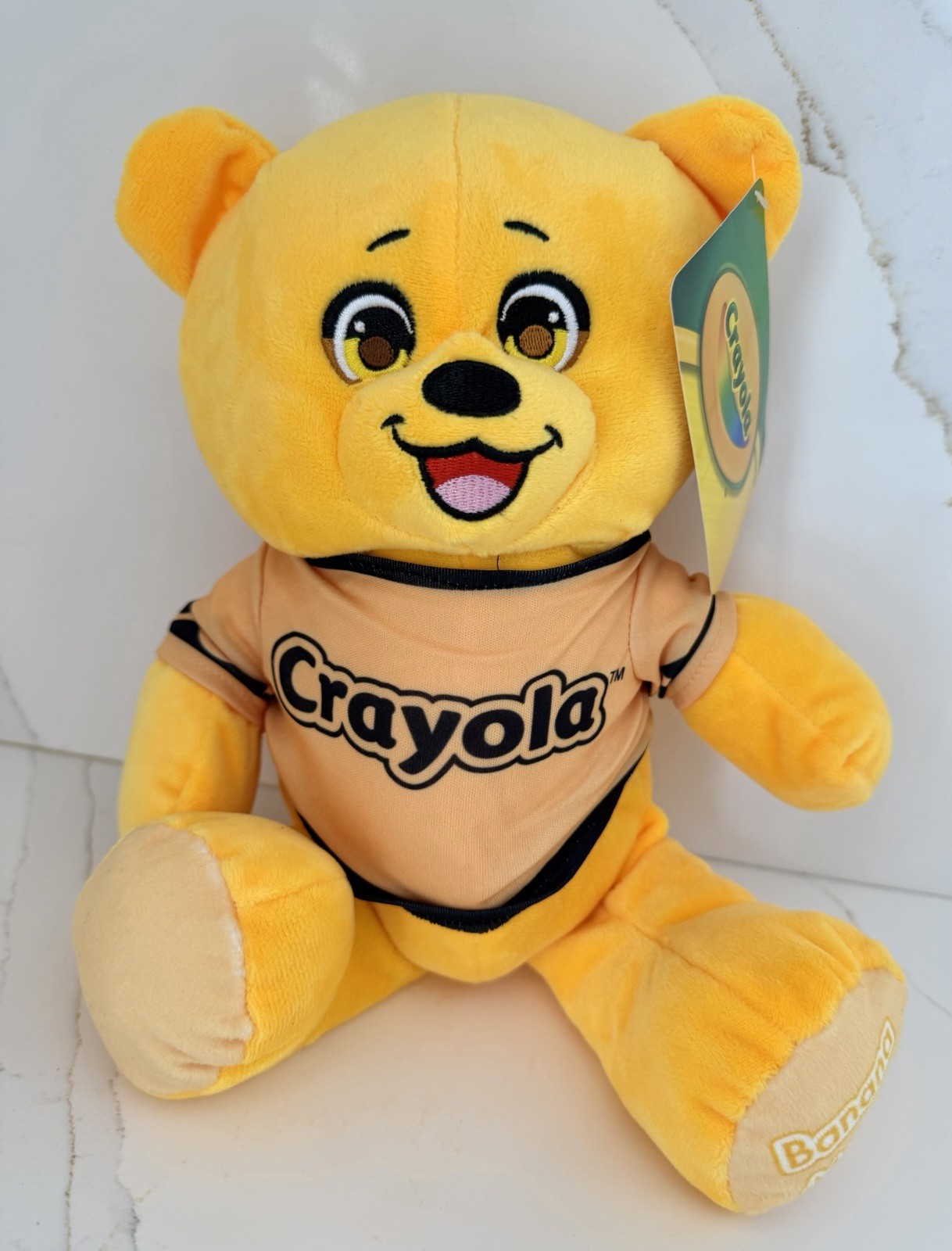Crayola Banana Mania Plush Bear Yellow Crayon Mascot Stuffed Toy Hallmark